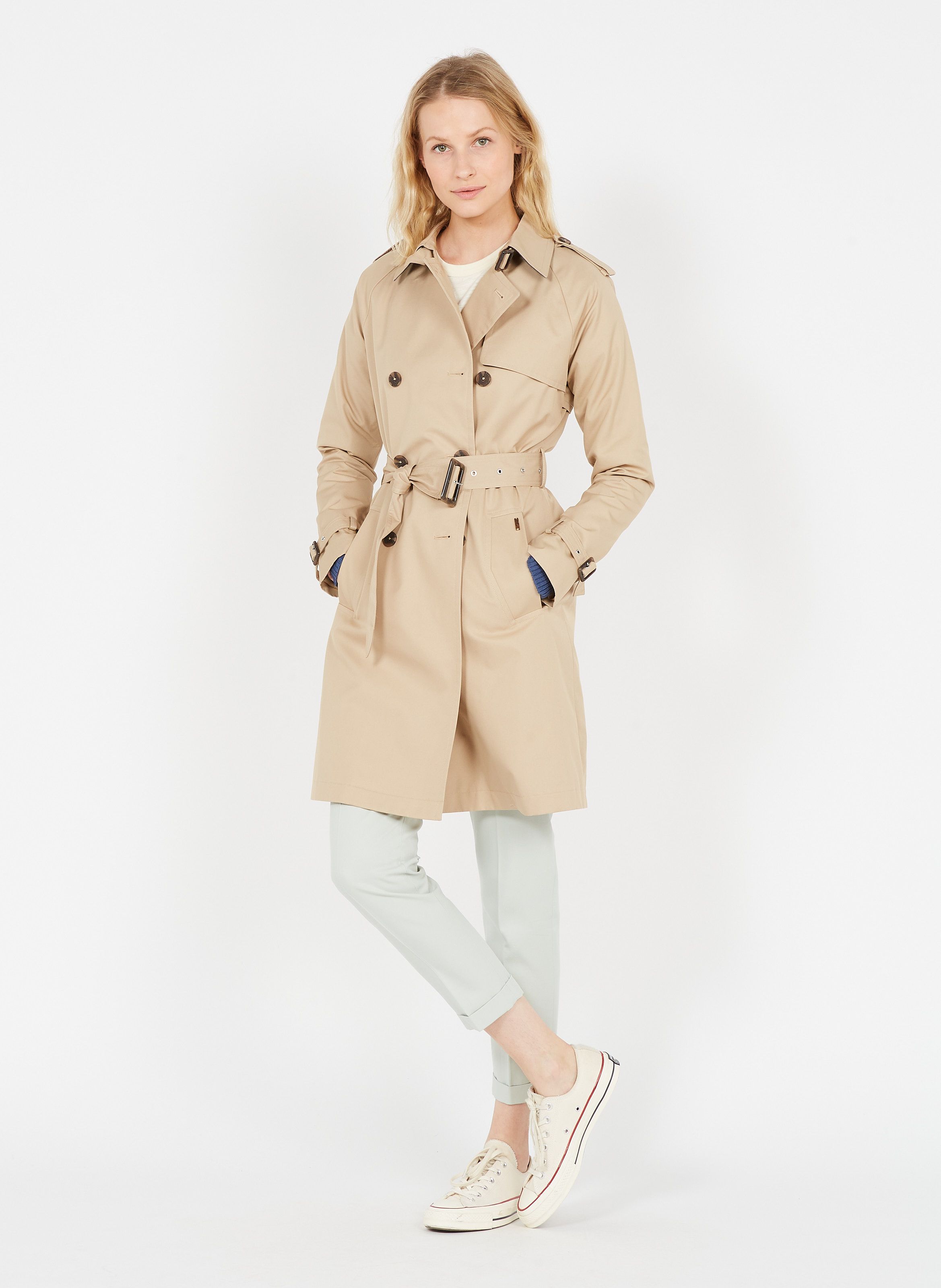 tan trench coat ladies