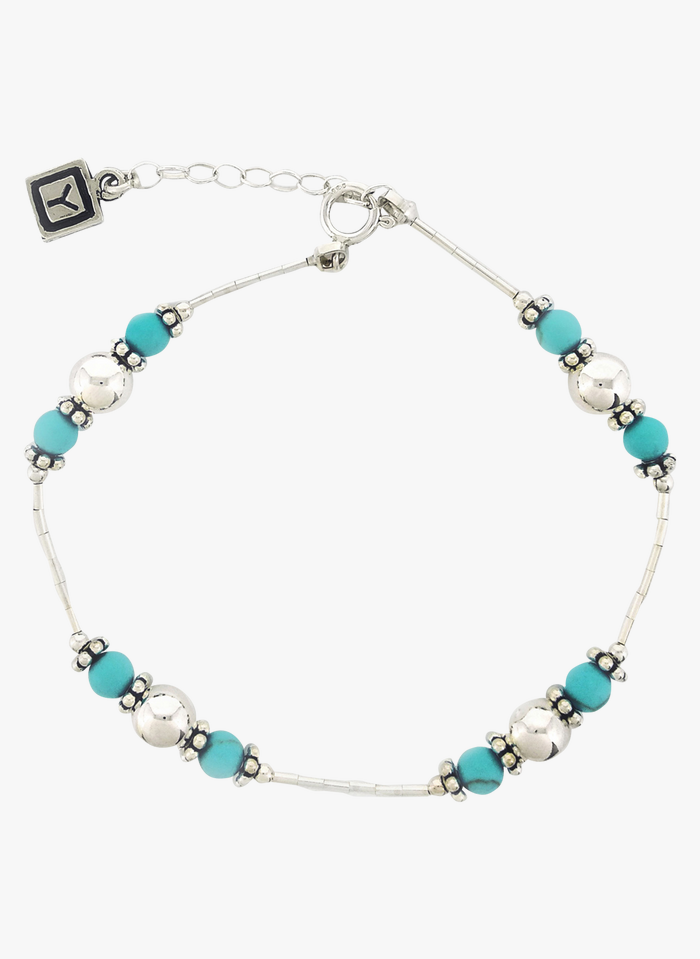 CARRE Y Silver Silver bracelet set with gemstone
