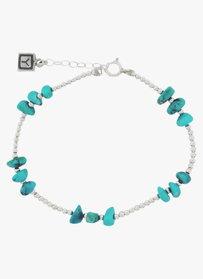 CARRE Y Silver Silver bracelet set with gemstones