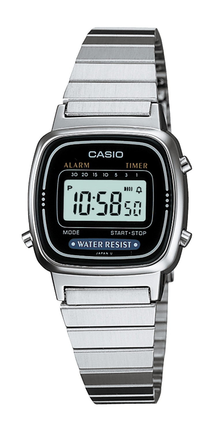 casio retro silver