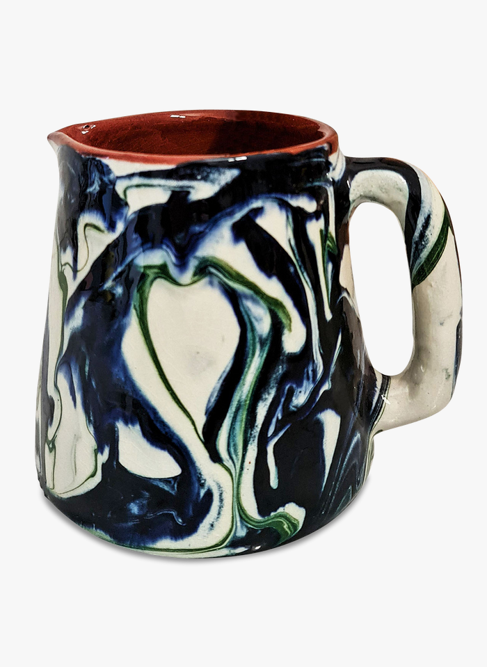 CHABI CHIC Green Ceramic swirl jug