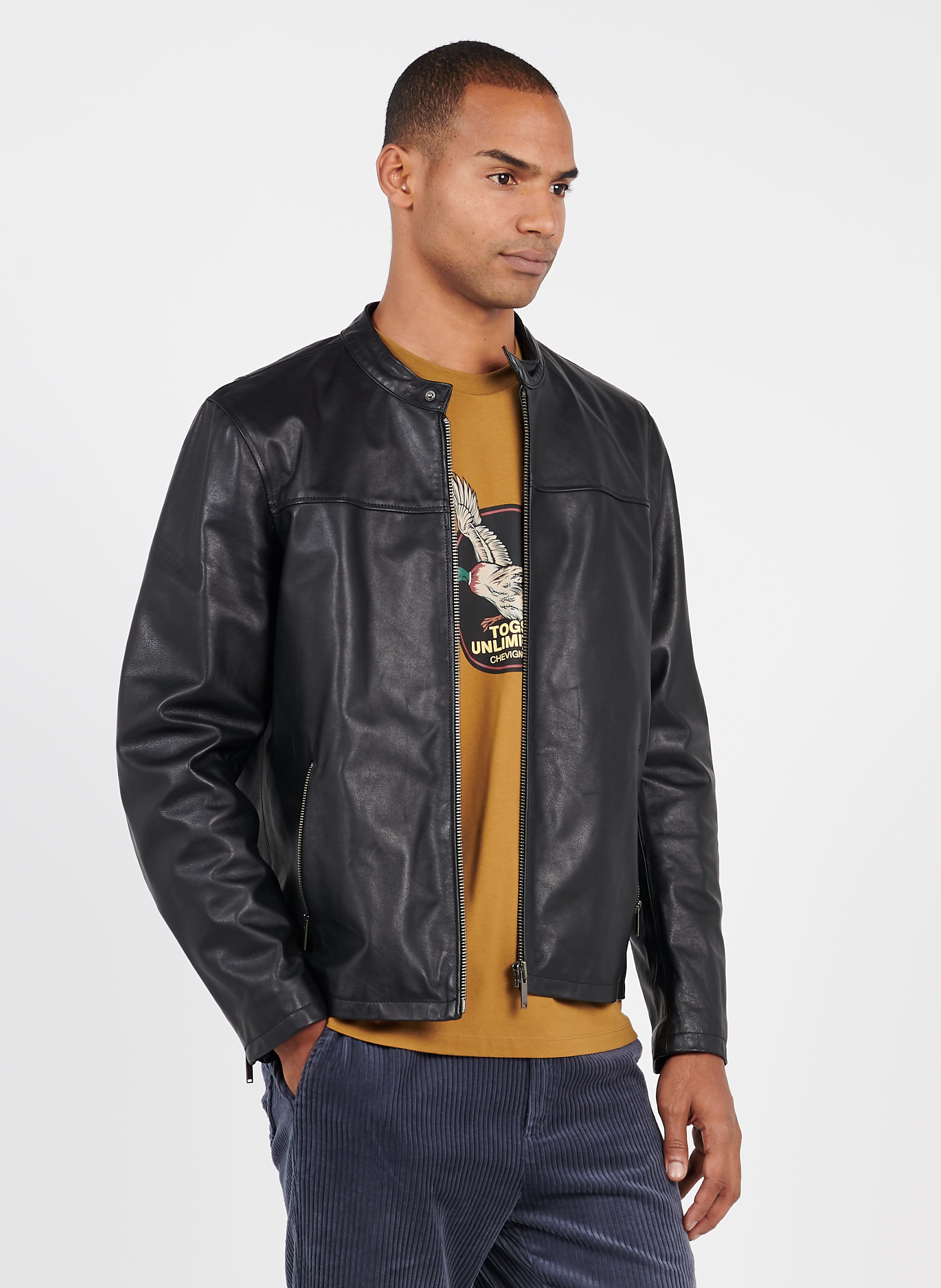 chevignon shearling jacket