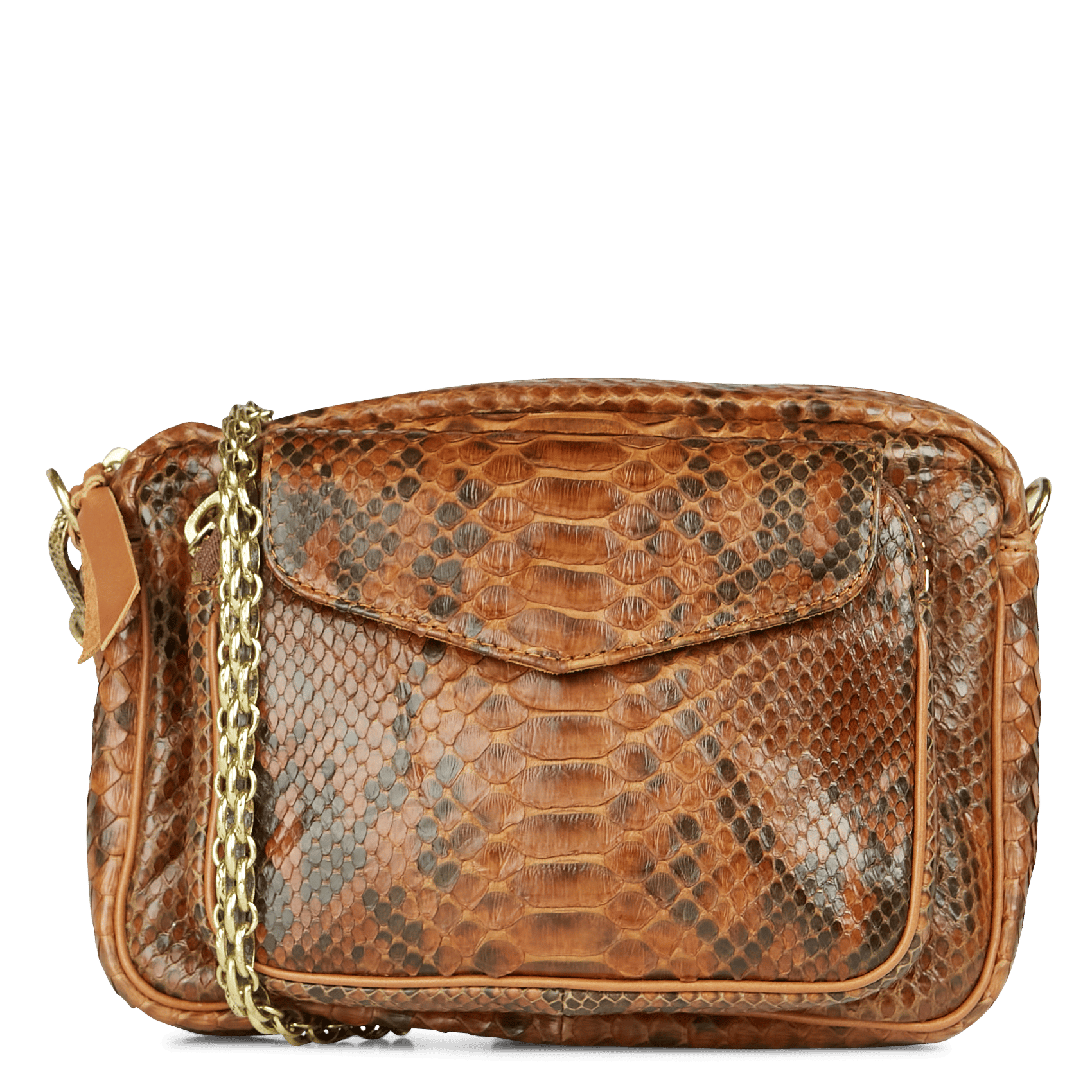 snakeskin shoulder bag