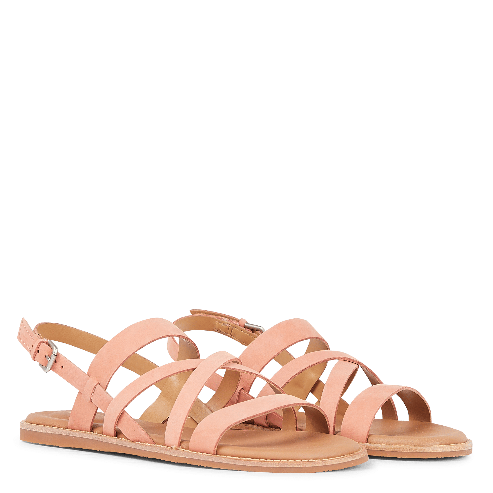 clarks flat leather sandals