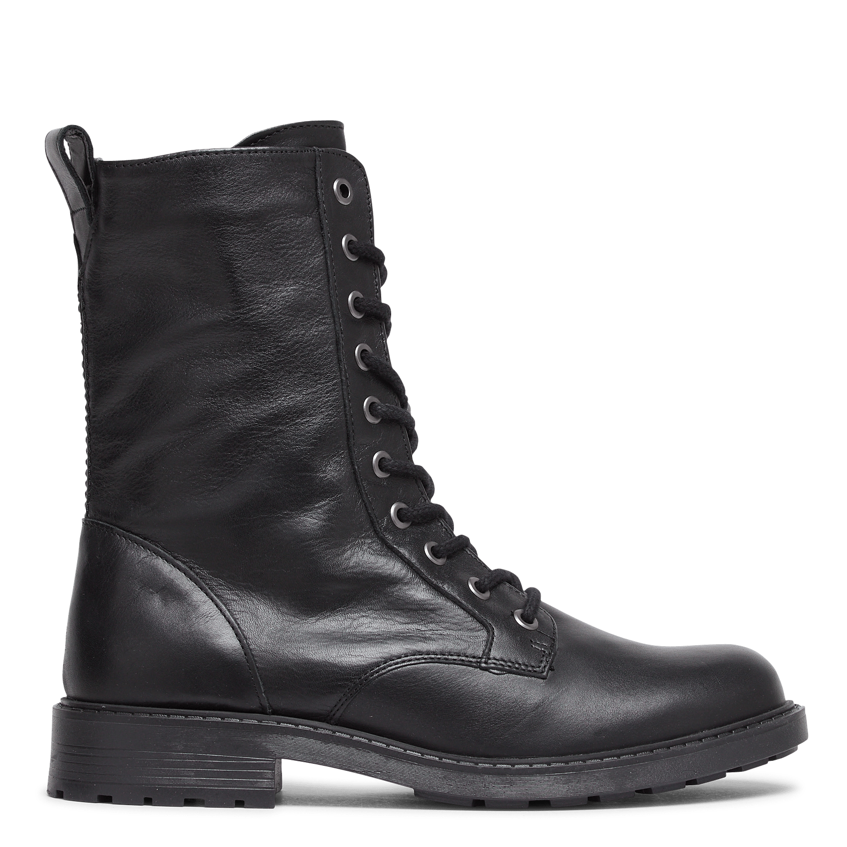 ladies mid calf lace up boots