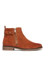 CLARKS DARK TAN SUEDE Brown