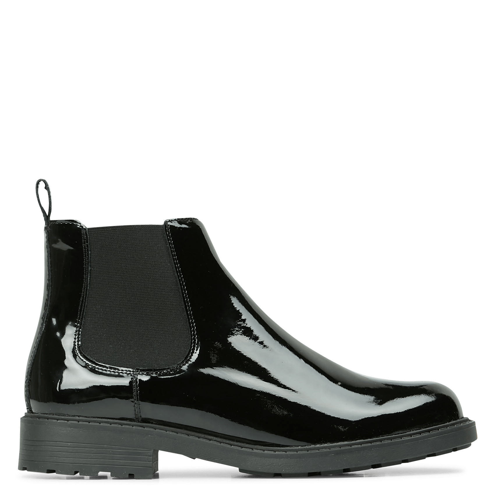 Clarks patent ankle boots Clearance