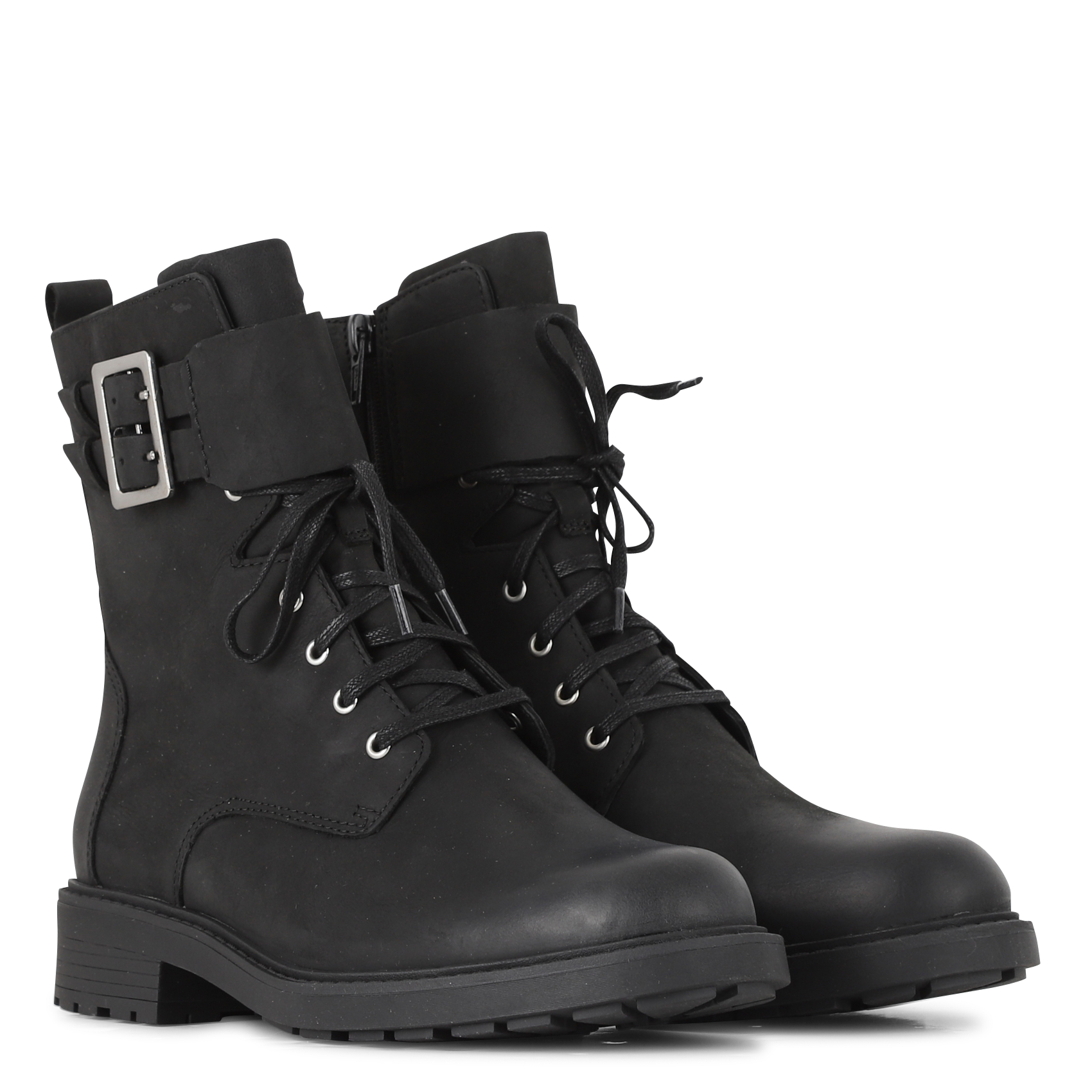 black leather mid calf flat boots