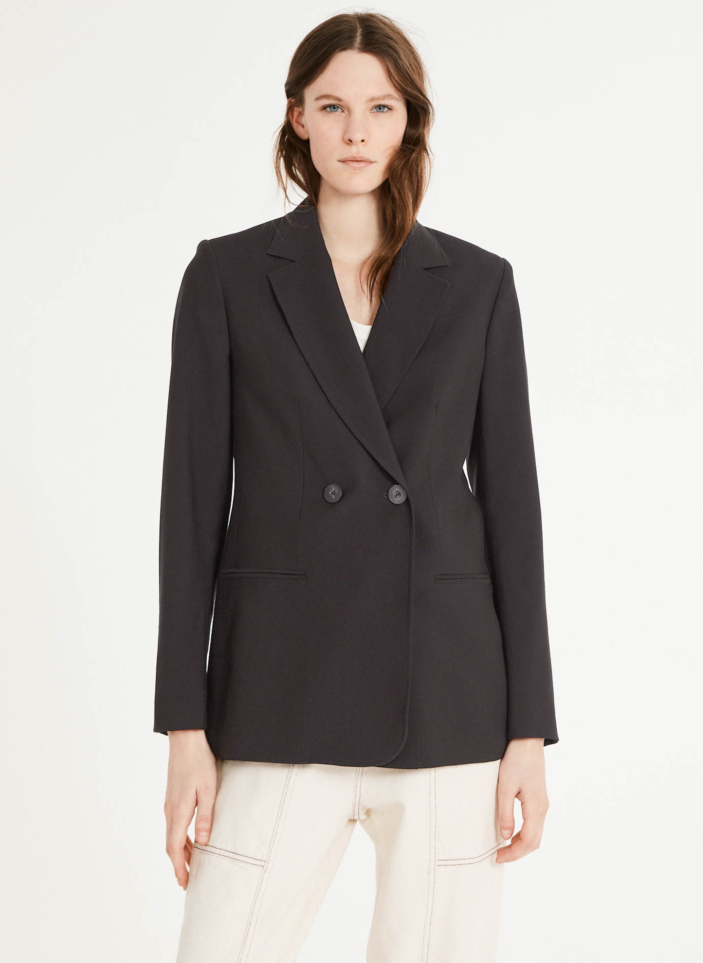 Jacket With Tailored Collar Noir Claudie Pierlot - Women | Place des  Tendances