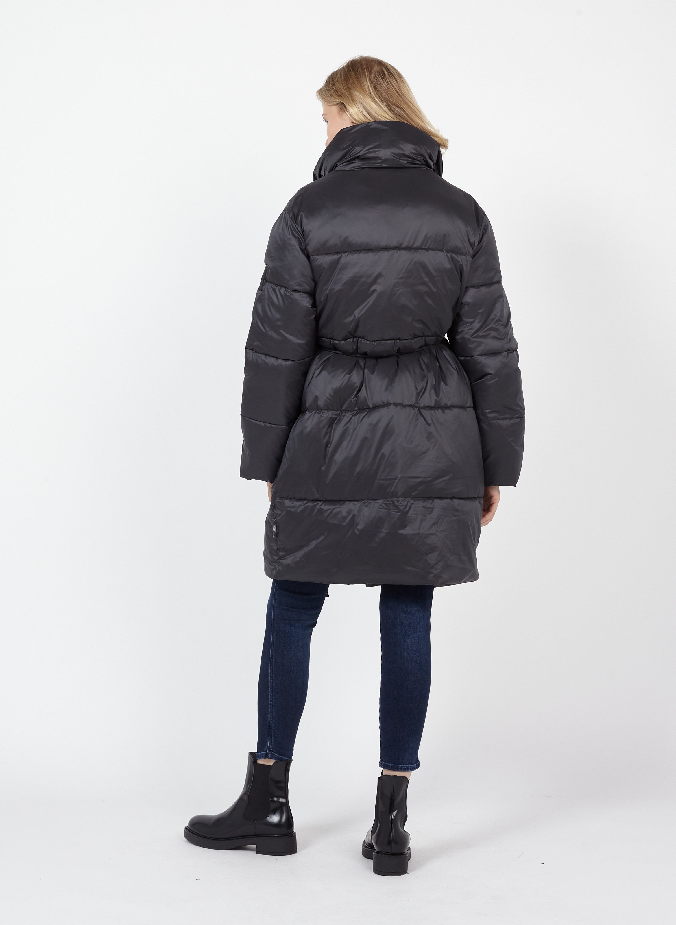 mid length black jacket