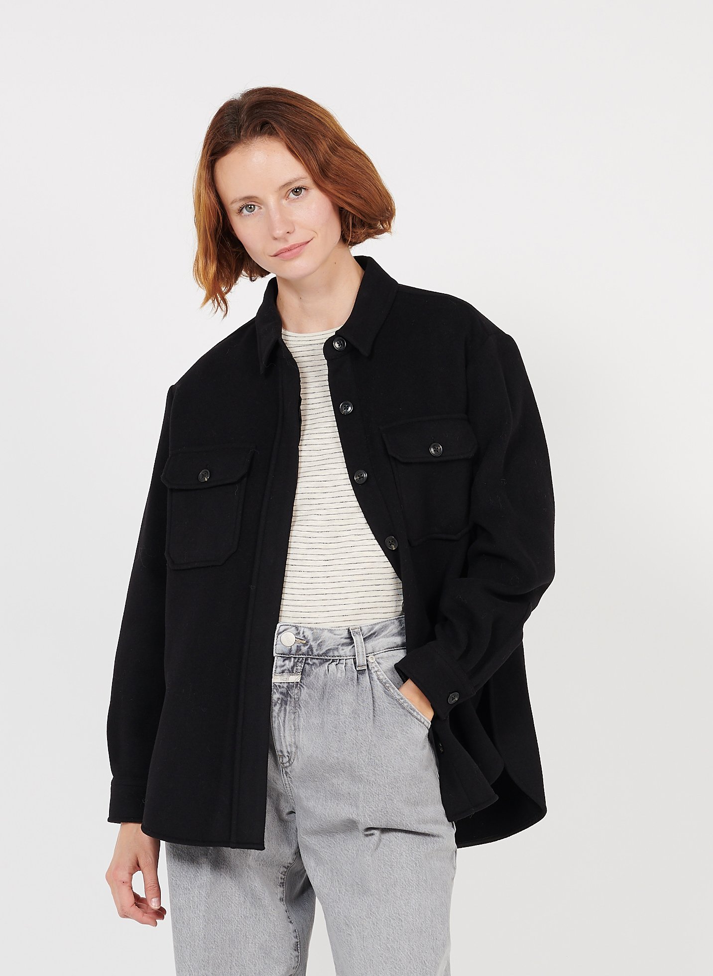 wool overshirt jacket