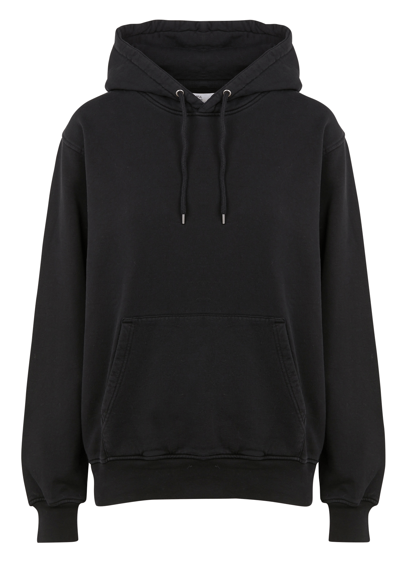 Organic Cotton Hoodie Deep Black Colorful Standard Women Place des
