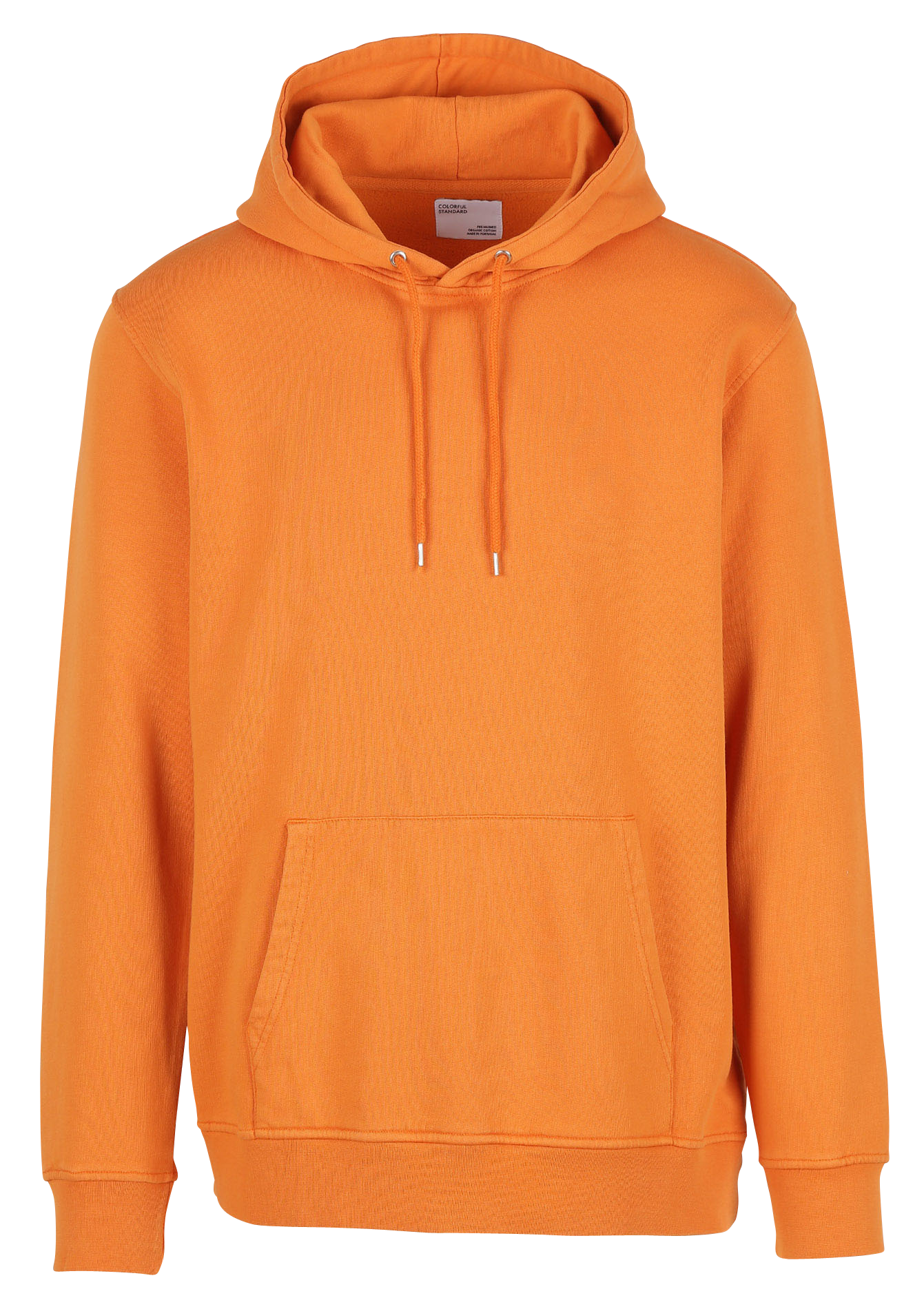 pastel orange sweatshirt