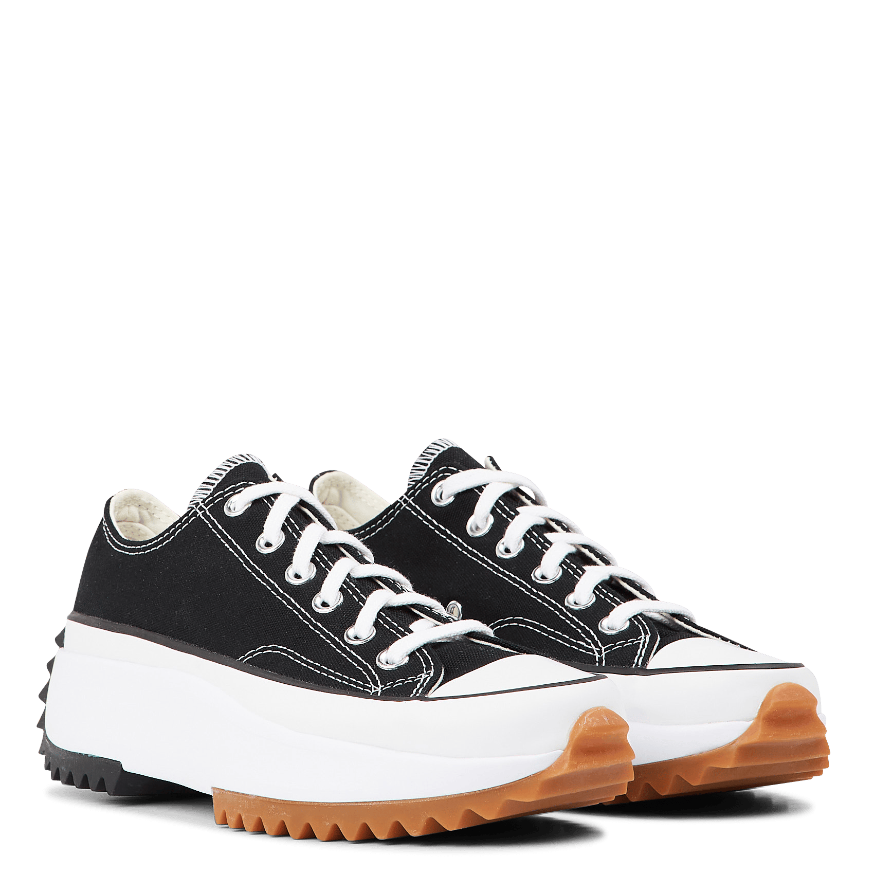 converse run star hike low black