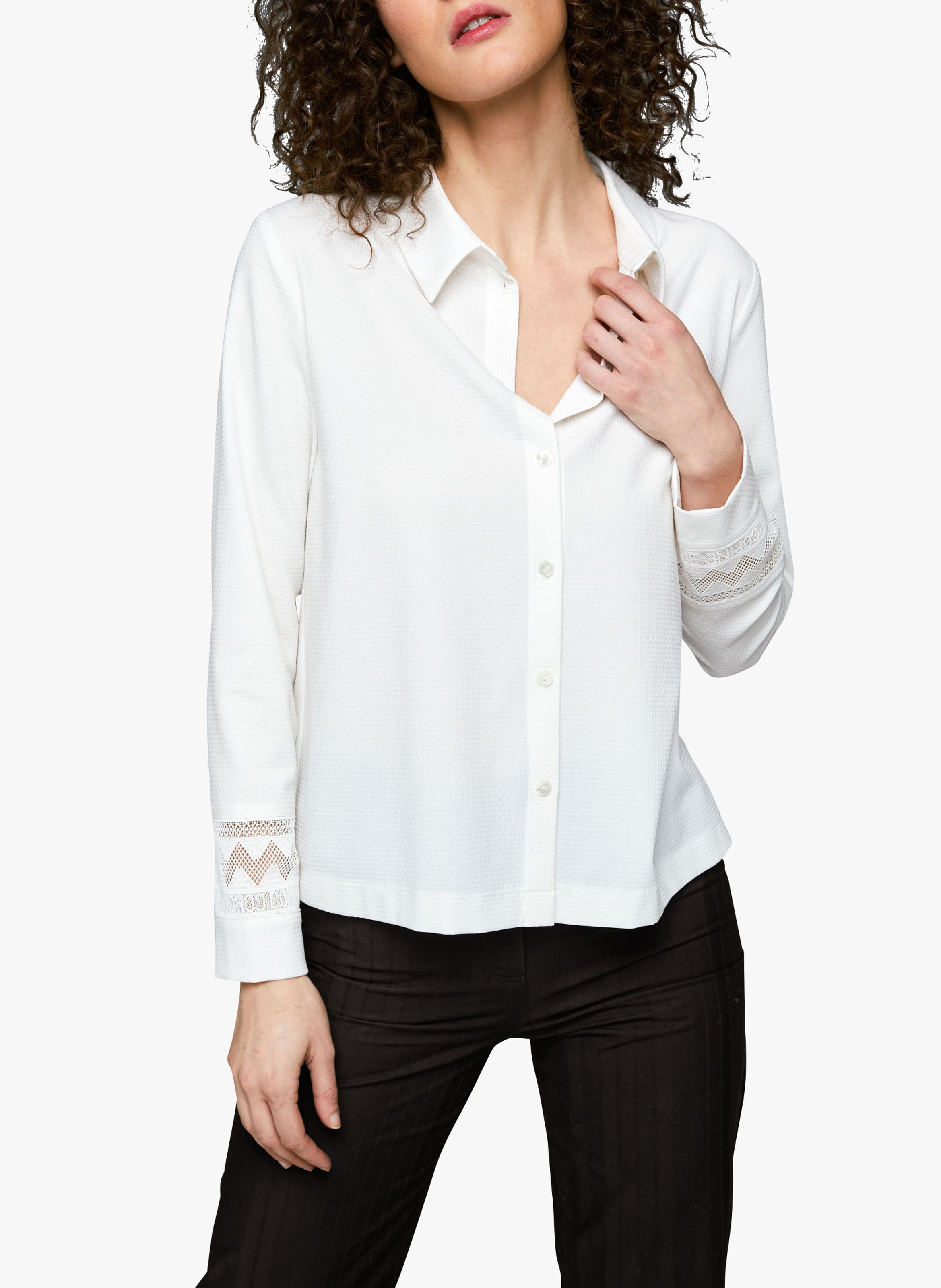 classic white blouse with collar