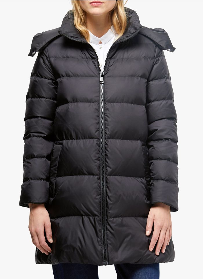COP.COPINE Black Padded jacket with hood