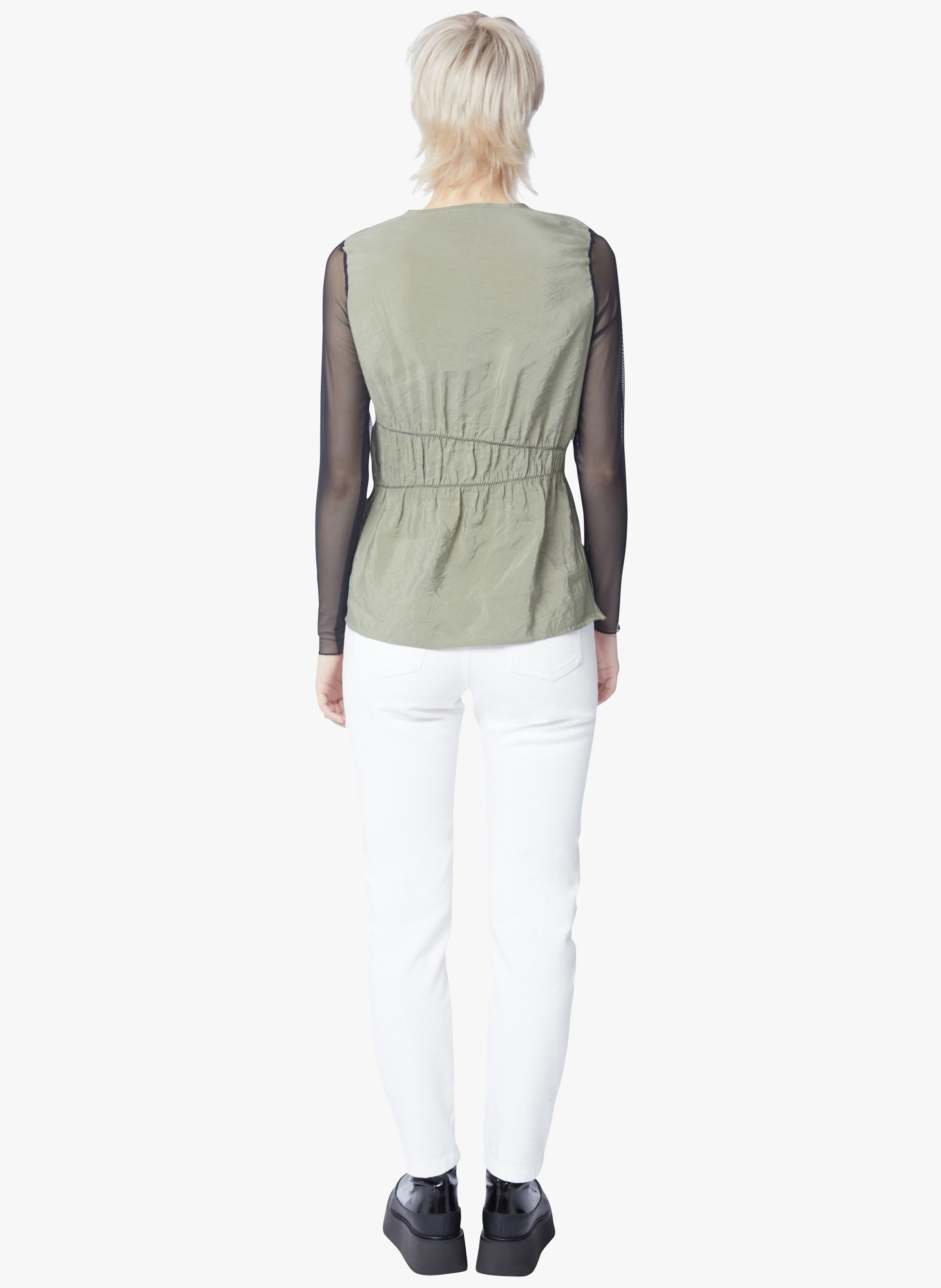 Mode Blouses Slip-over blouses Ivy & Oak Slip-over blouse nude-wit volledige print casual uitstraling 