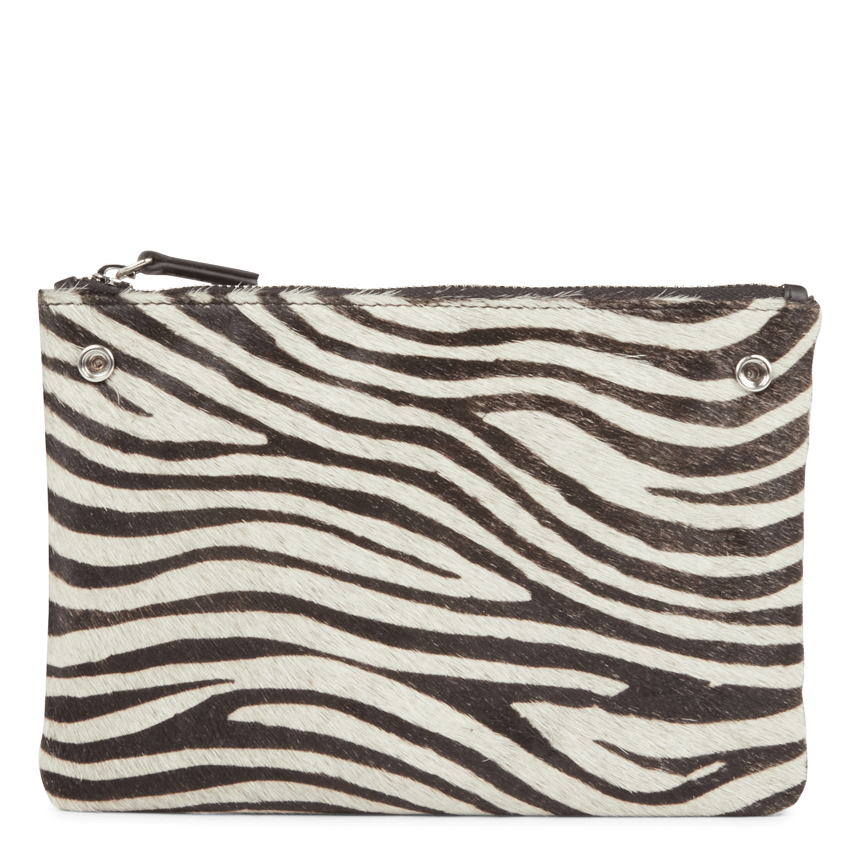 zebra print clutch bag