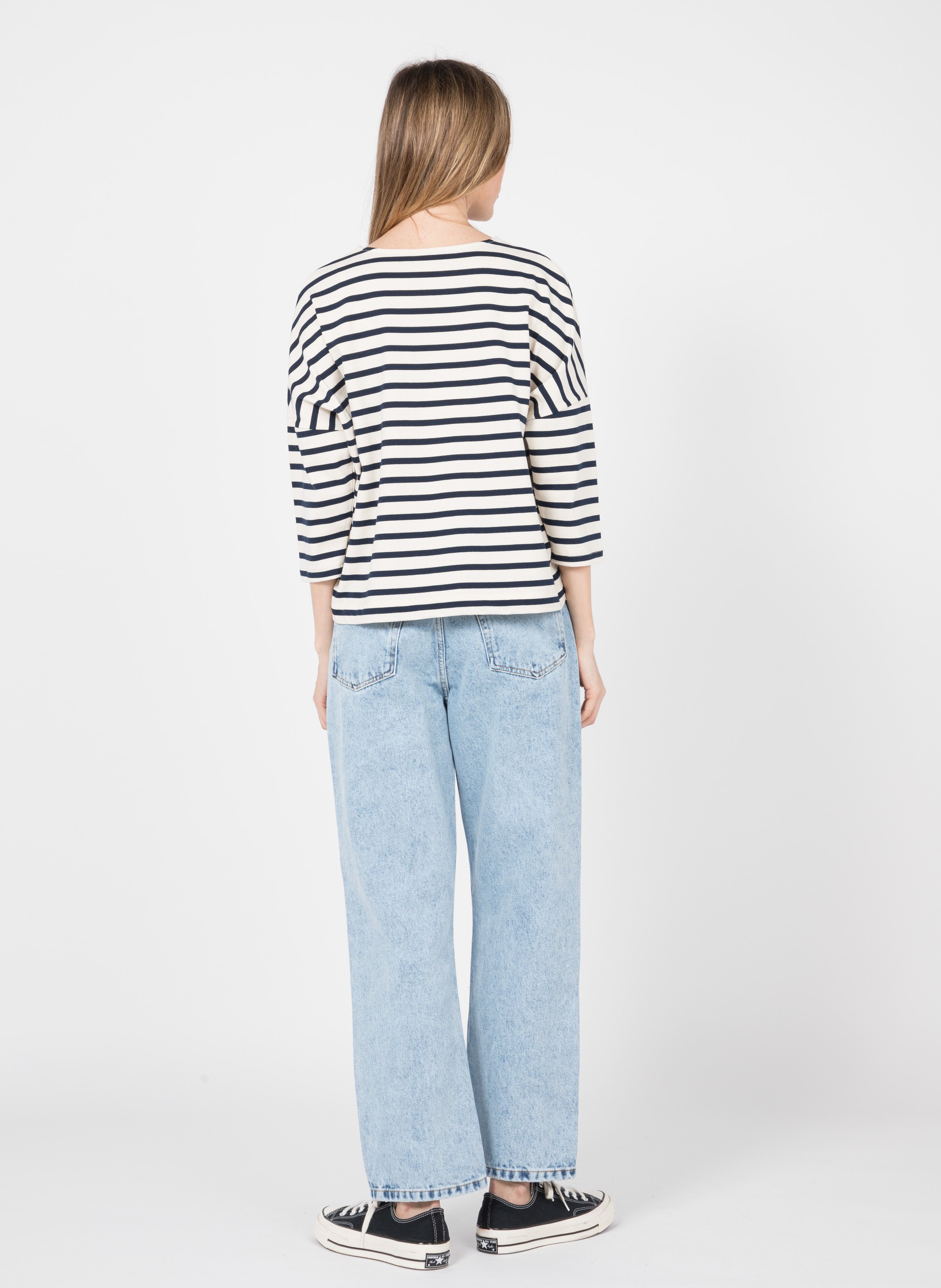 Mid-rise Faded Wide-leg Jeans Mistral Des Petits Hauts - Women | Place des  Tendances