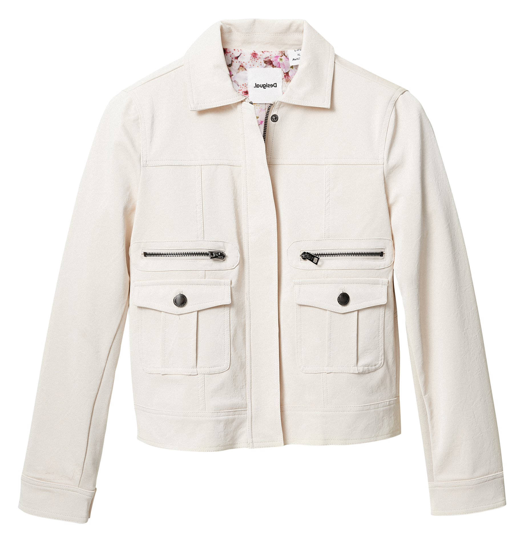 white cover up jacket