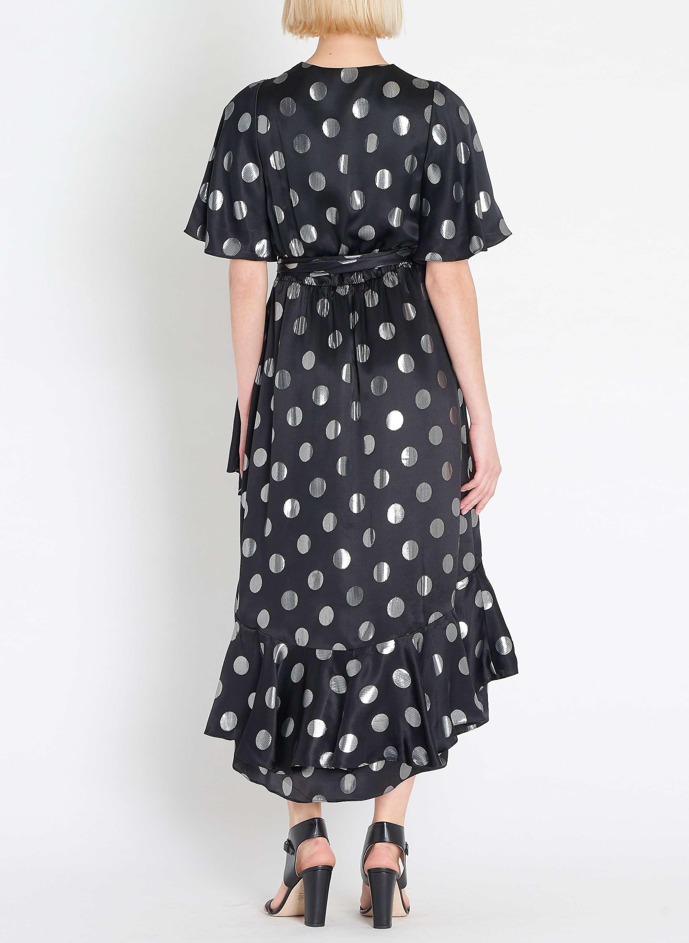 sareth dot wrap dress