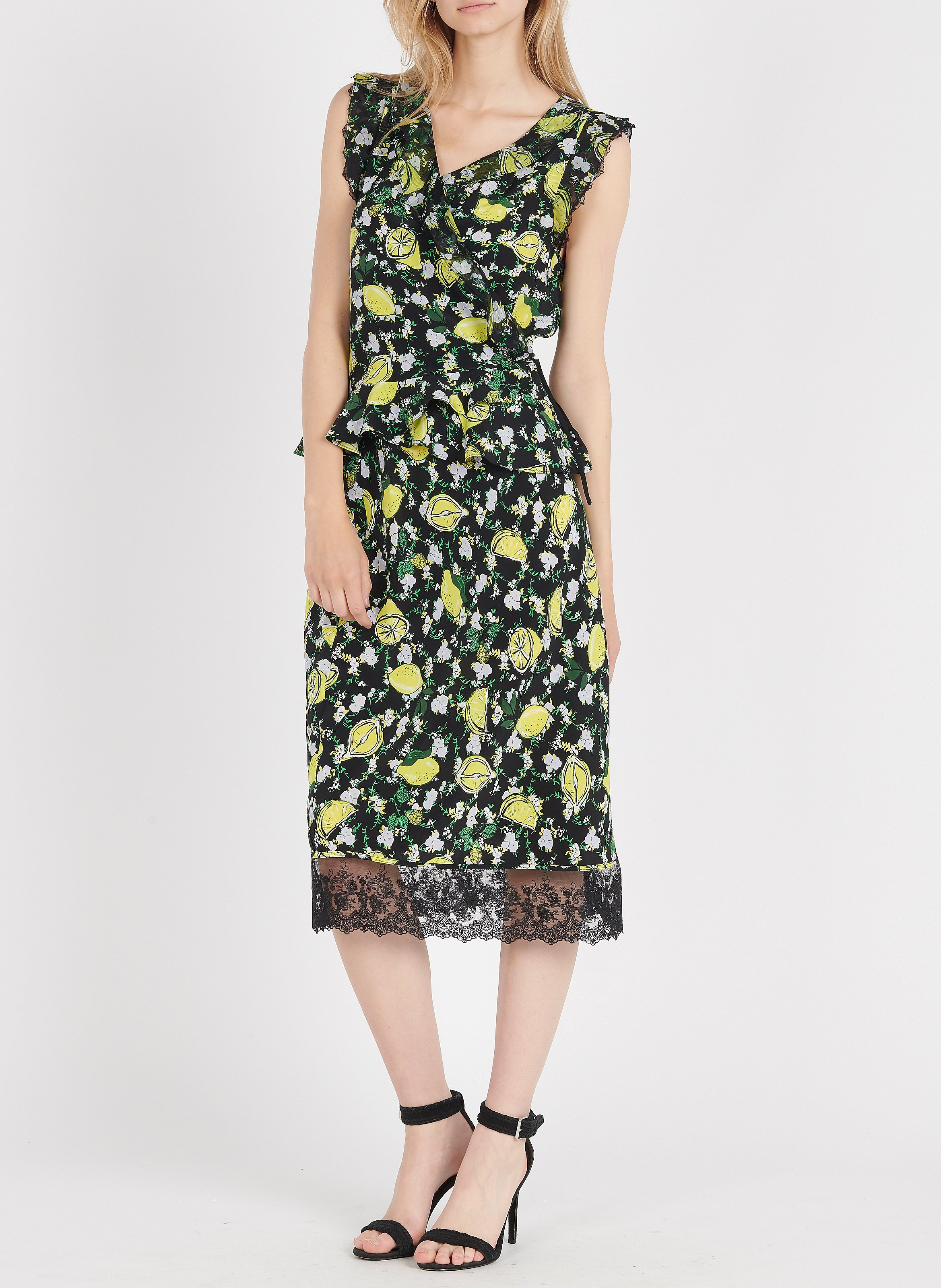 dvf lemon dress
