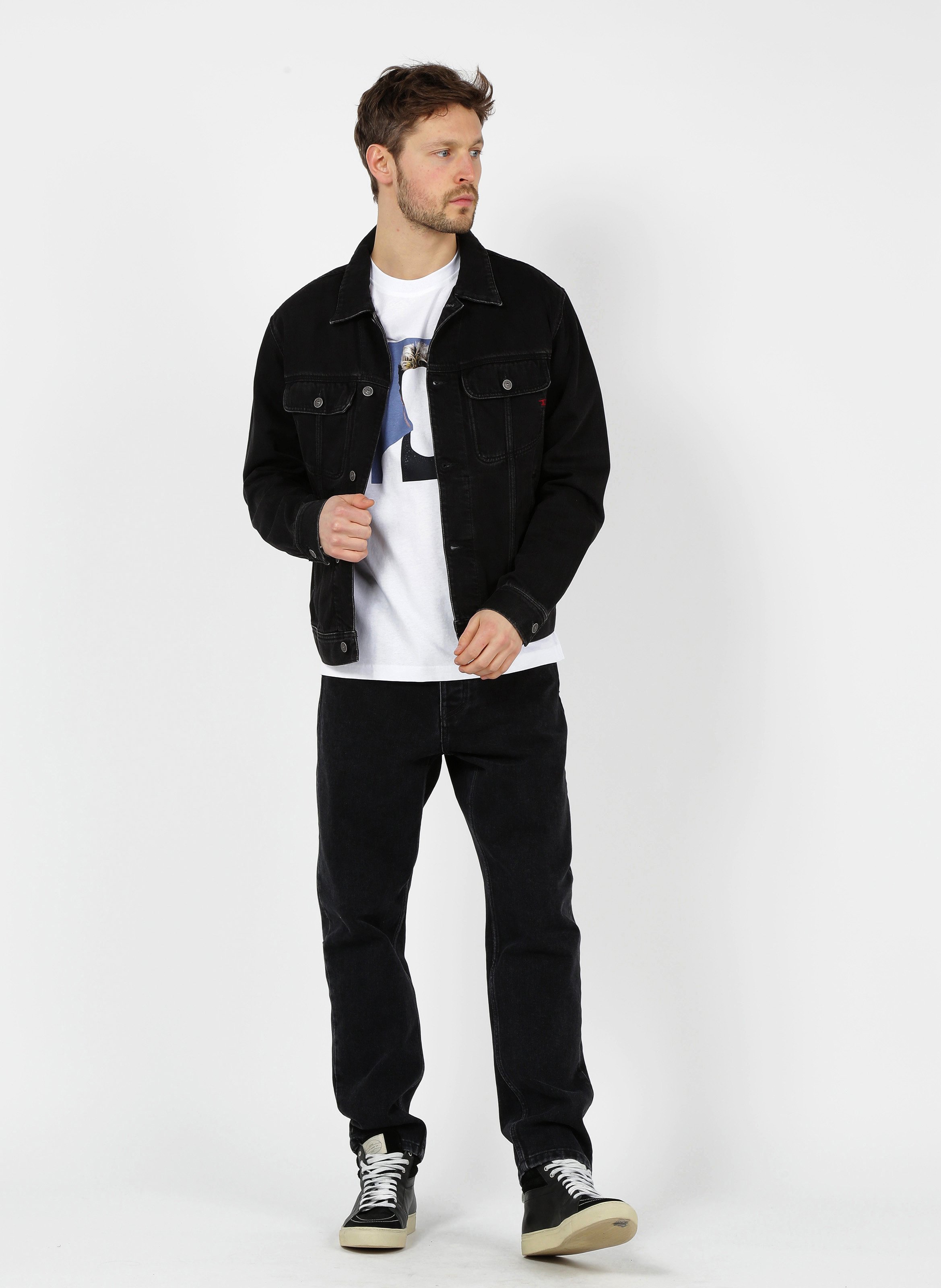 Denim Jacket 008 - Black/denim Diesel 