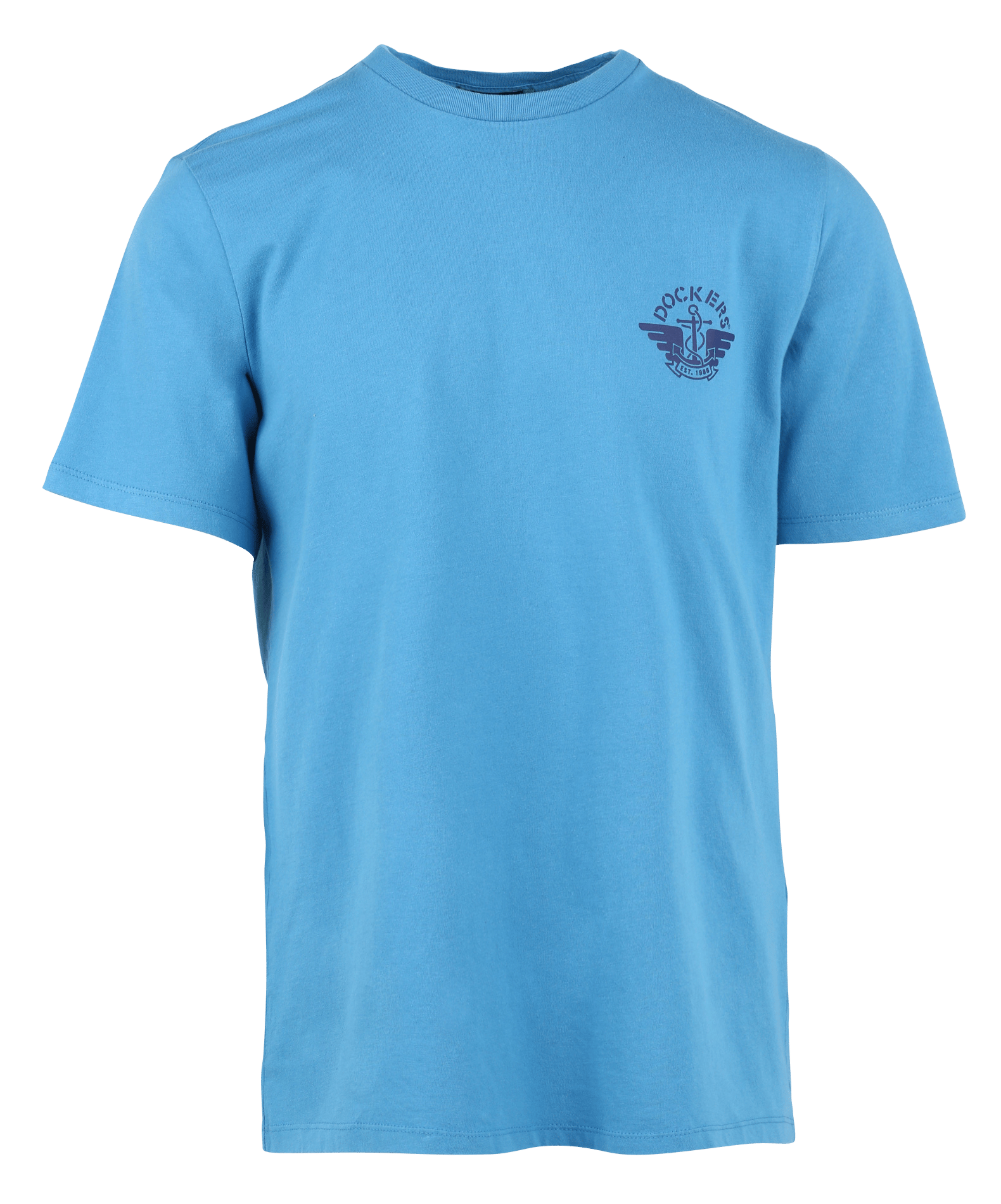 Straight Cotton T-shirt Cendre Blue 