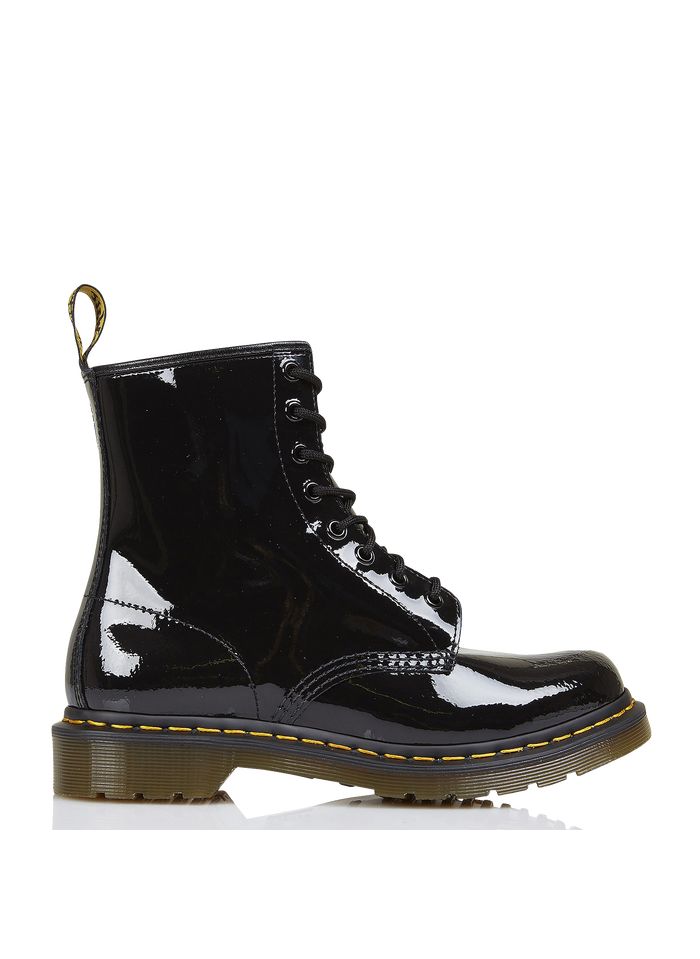 DR. MARTENS Black 1460 W patent leather boots