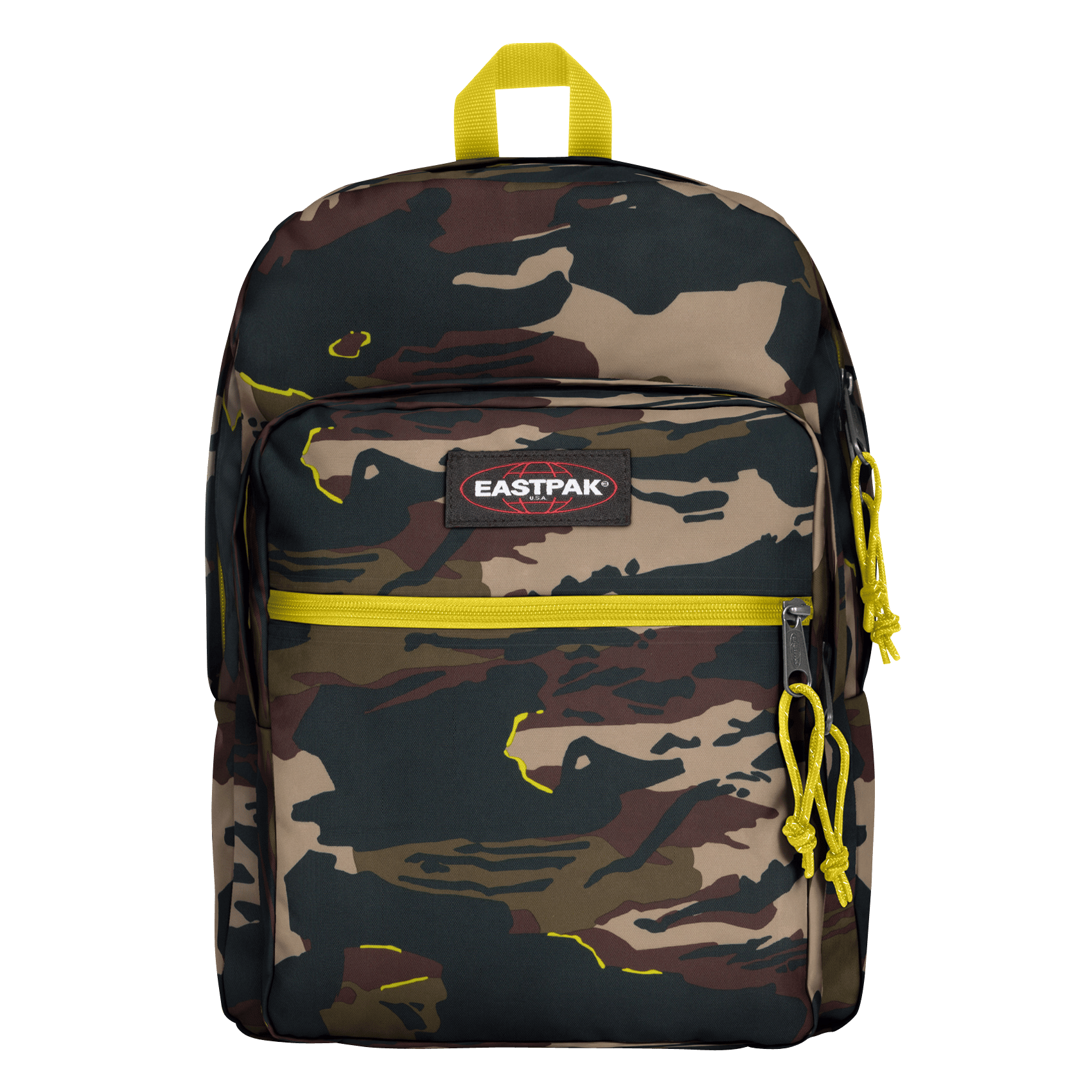 eastpak yellow backpack