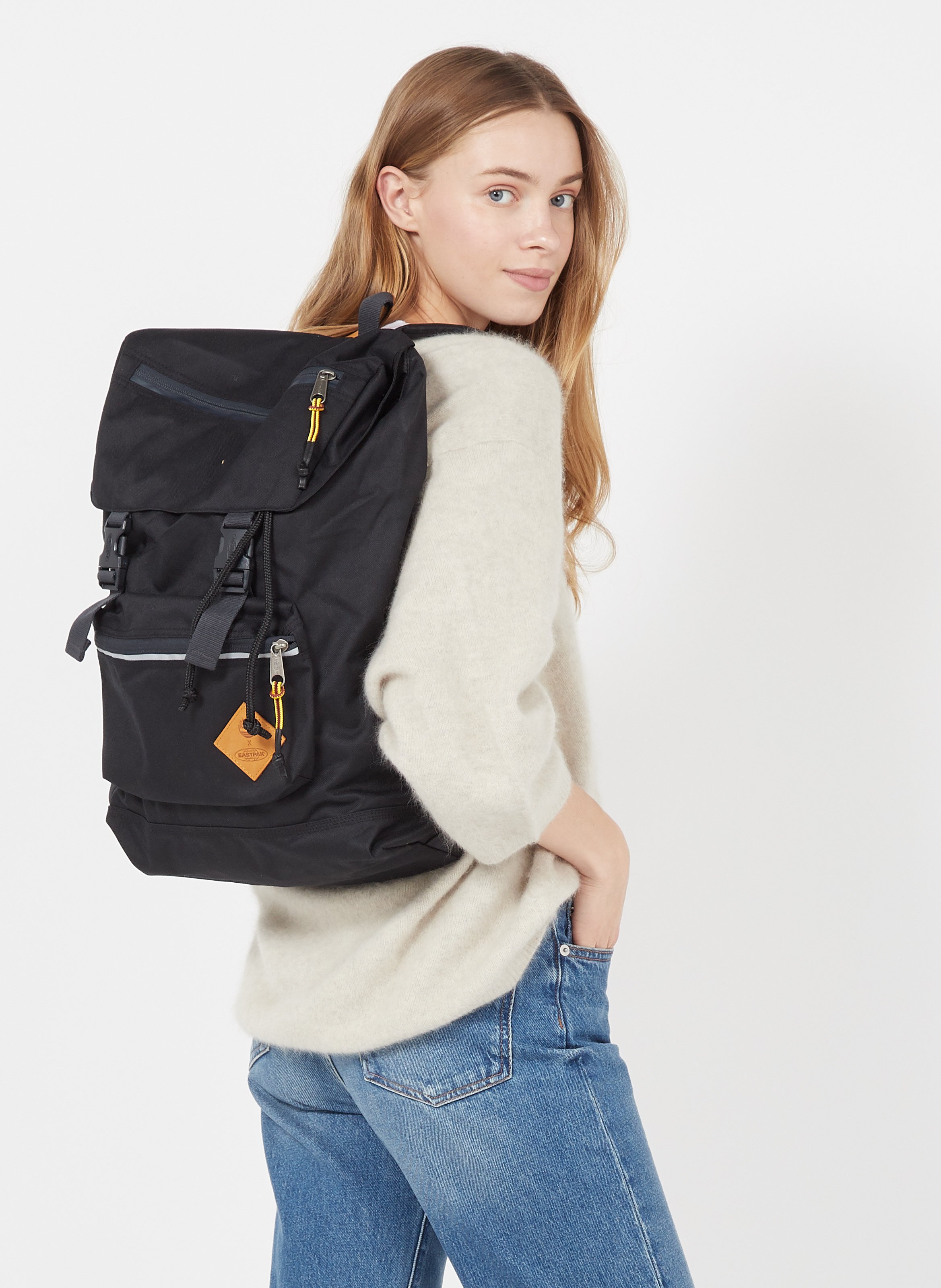 eastpak black backpack