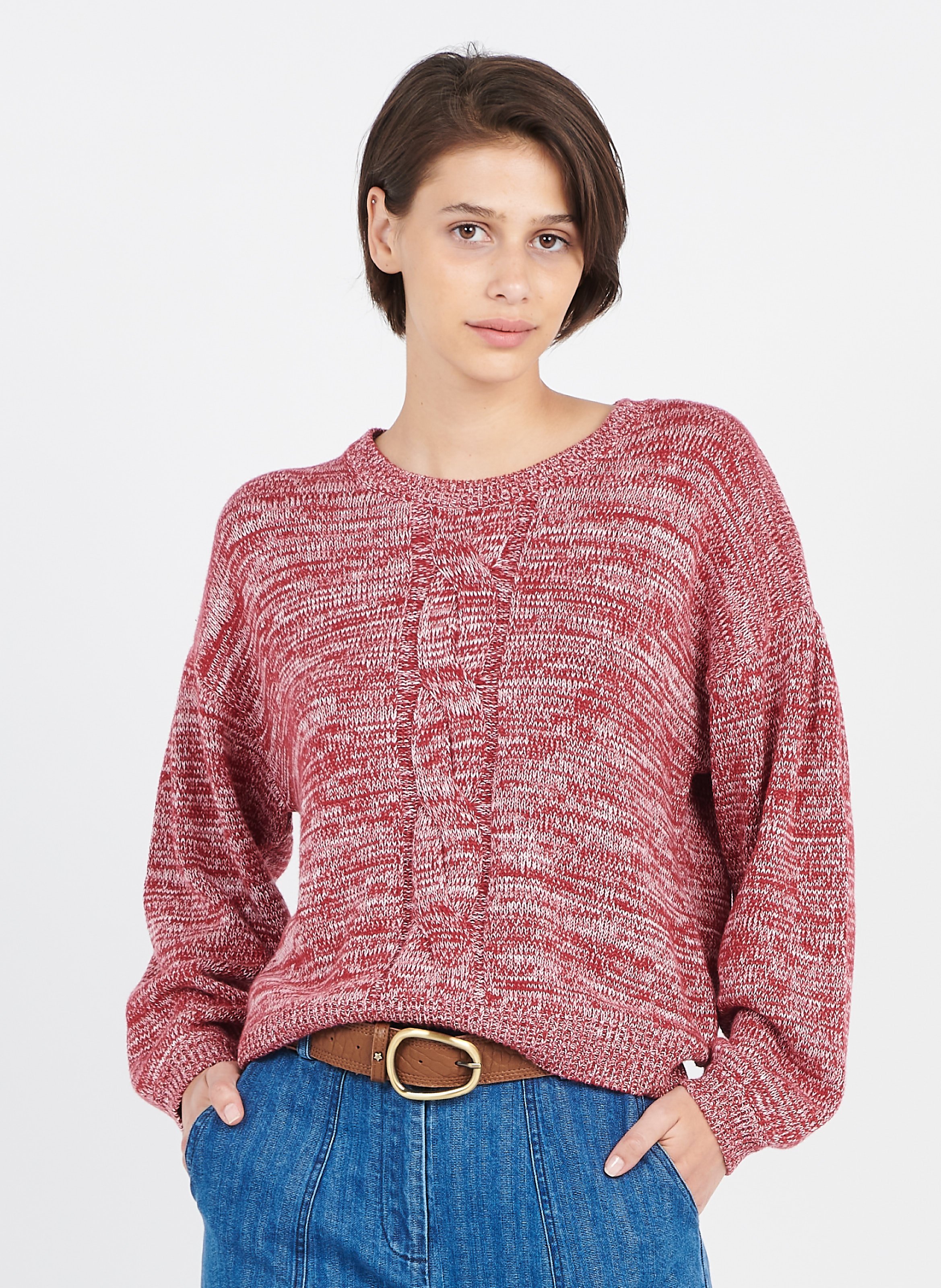Round-neck Organic Cotton And Wool 