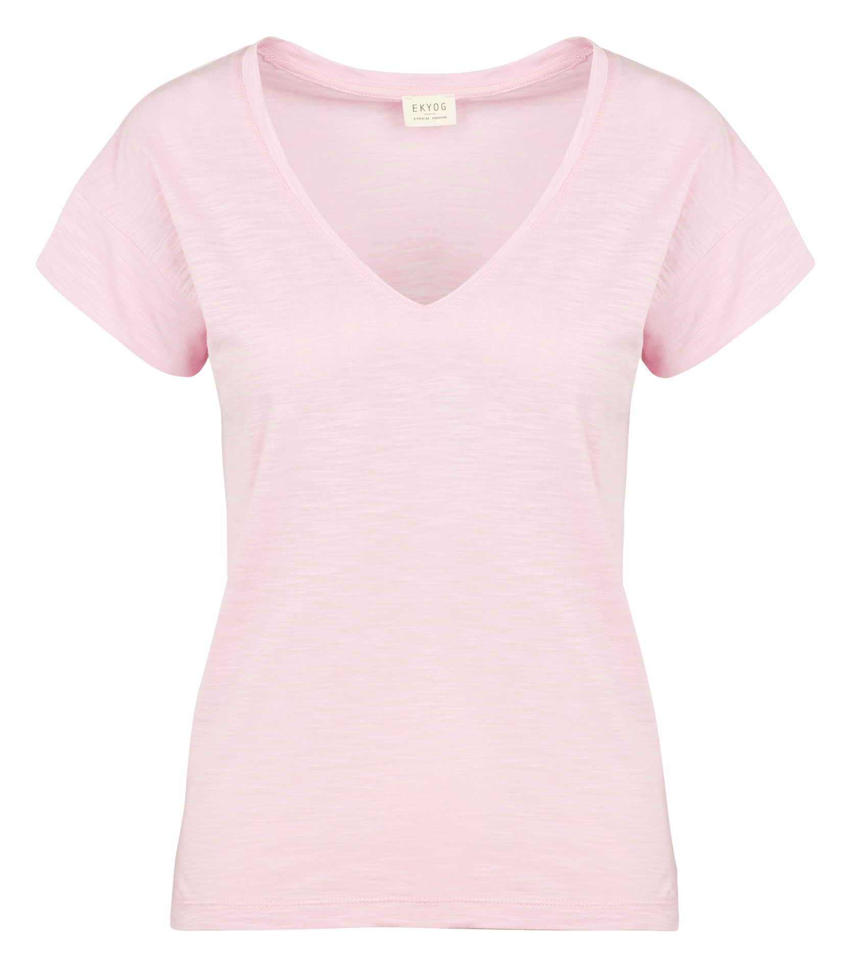 Sale V-neck Organic Cotton T-shirt 