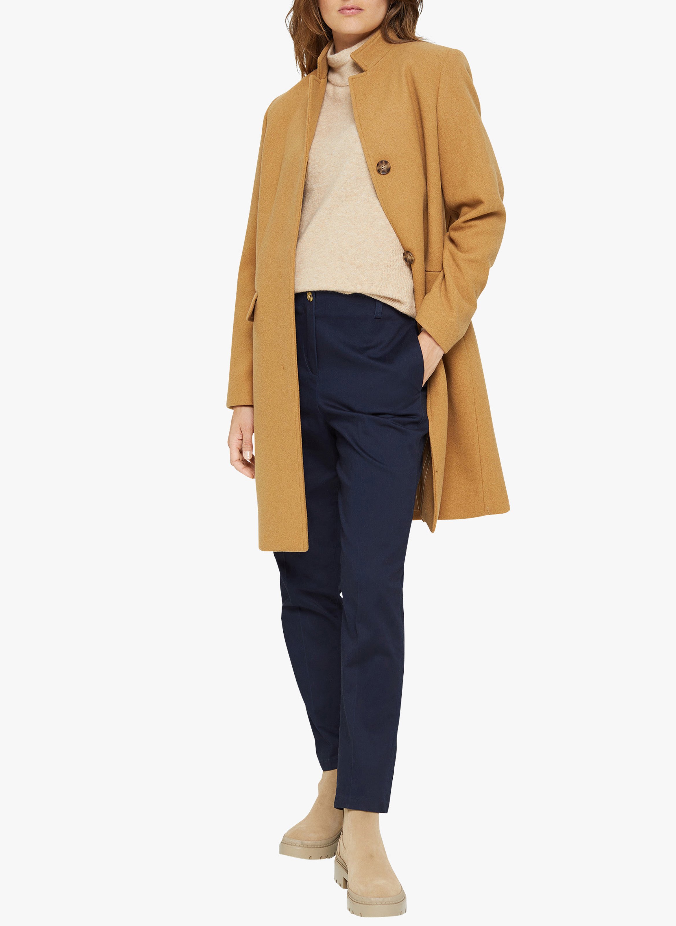 esprit camel coat