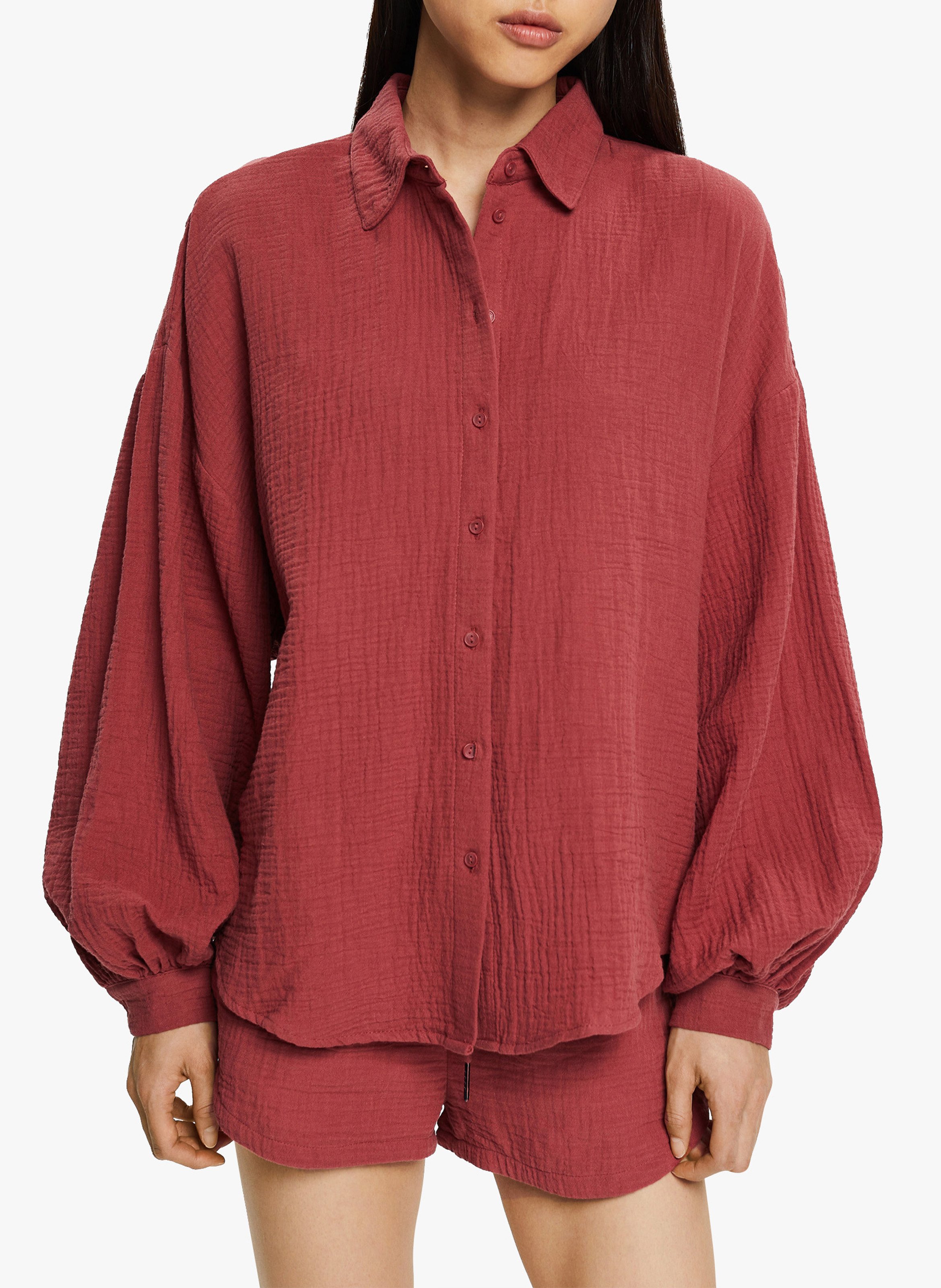 Sale Oversized Cotton Gauze Shirt 