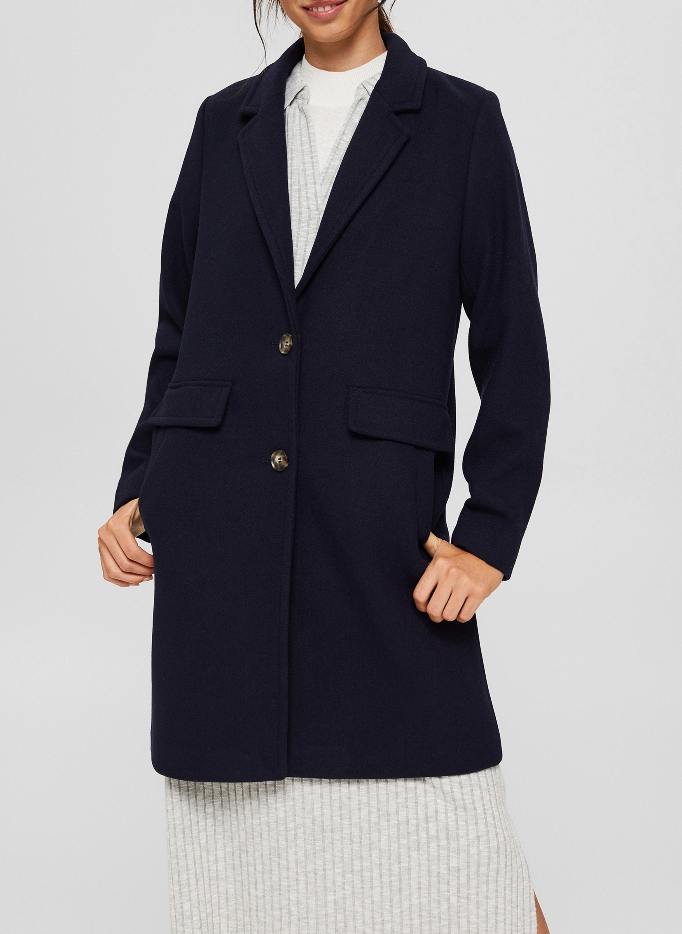 esprit navy coat