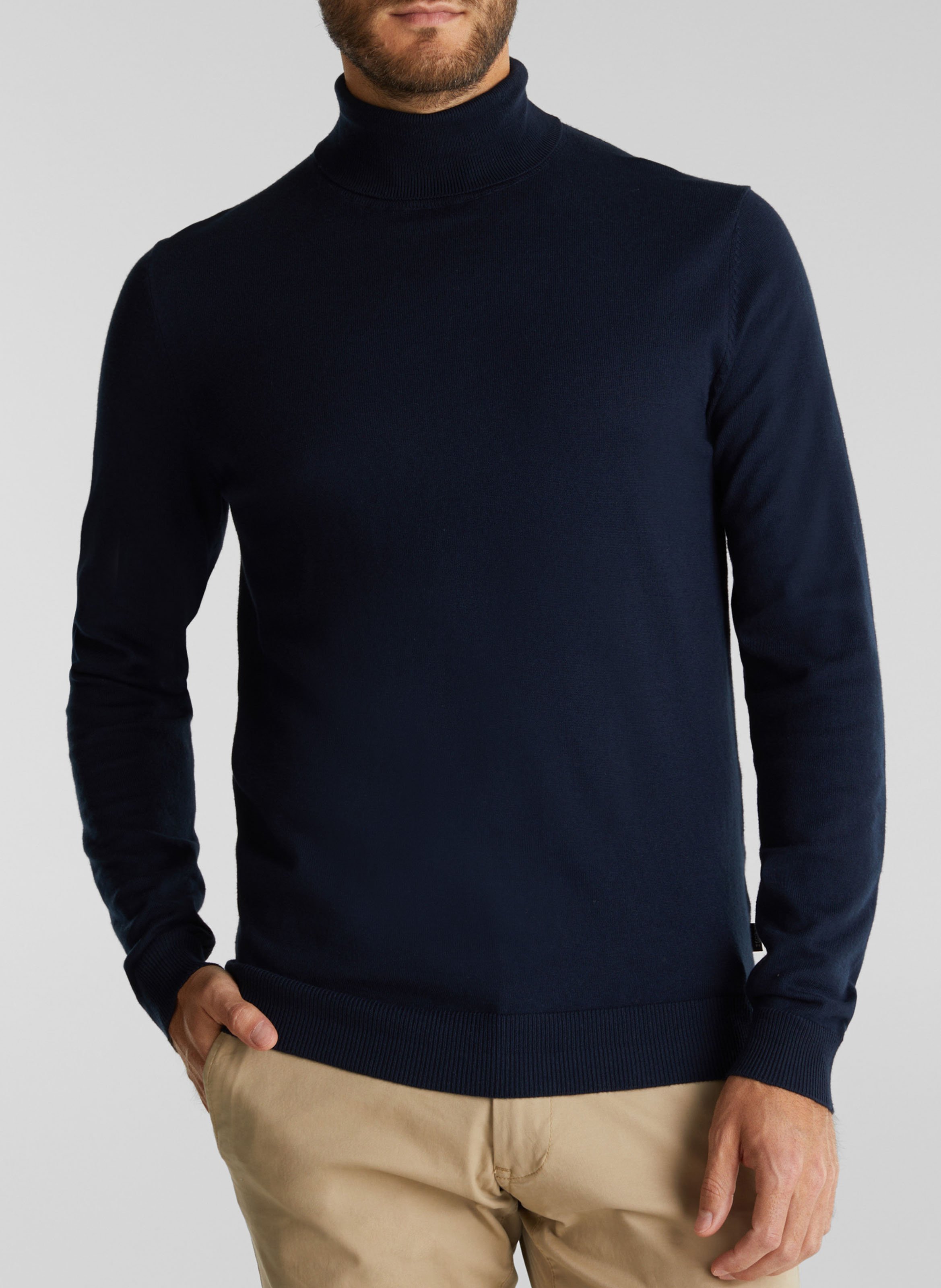 navy cashmere turtleneck