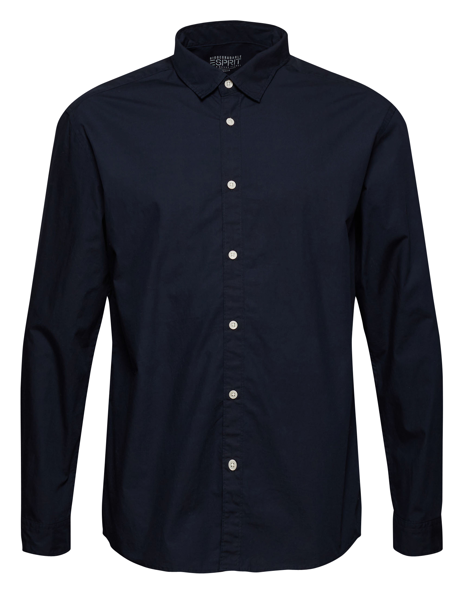 ESPRIT Mens Regular Long Sleeve Check Shirts Casual Cotton Shirt Bright Blue S 