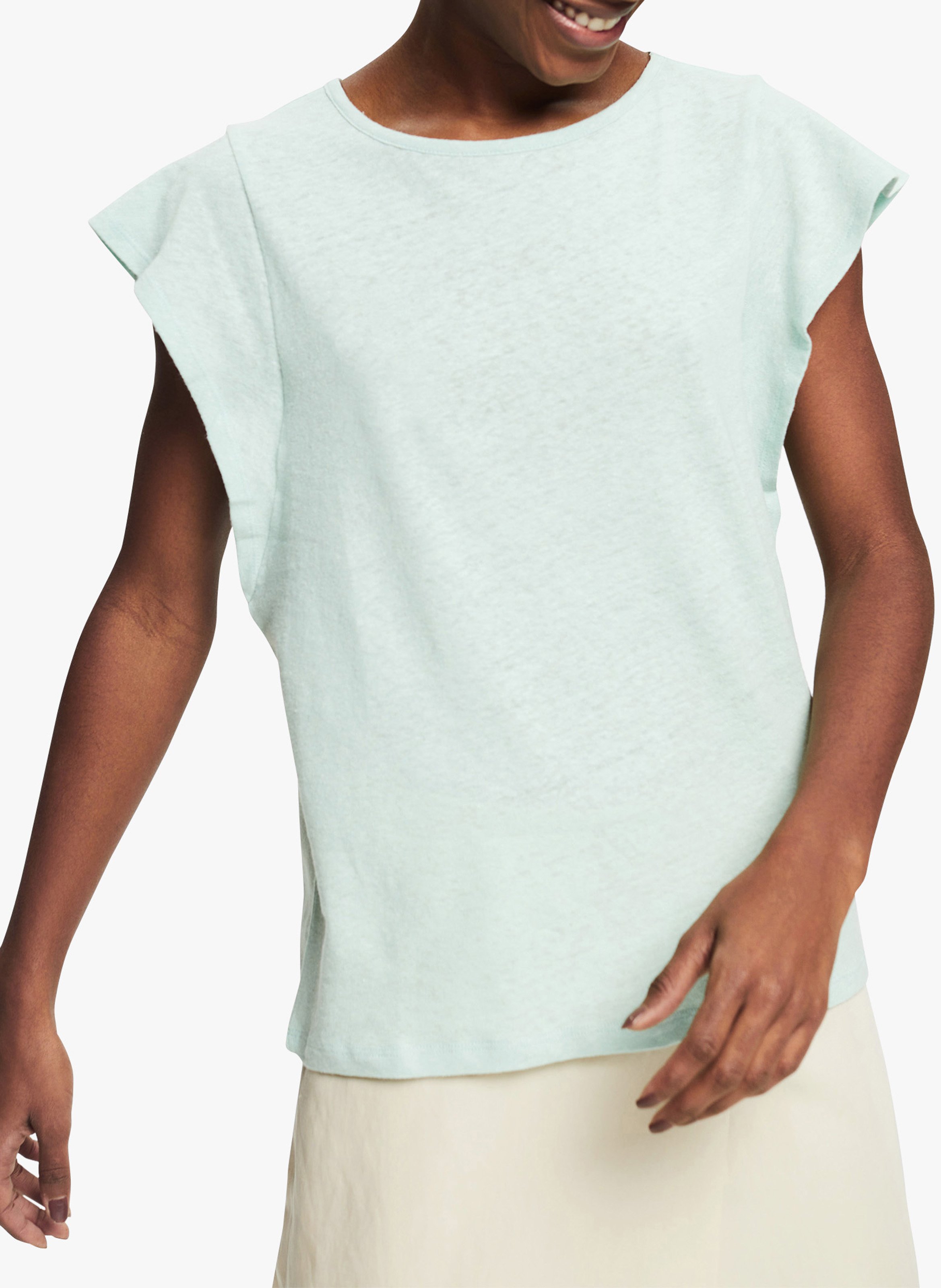 tahari linen tee shirt
