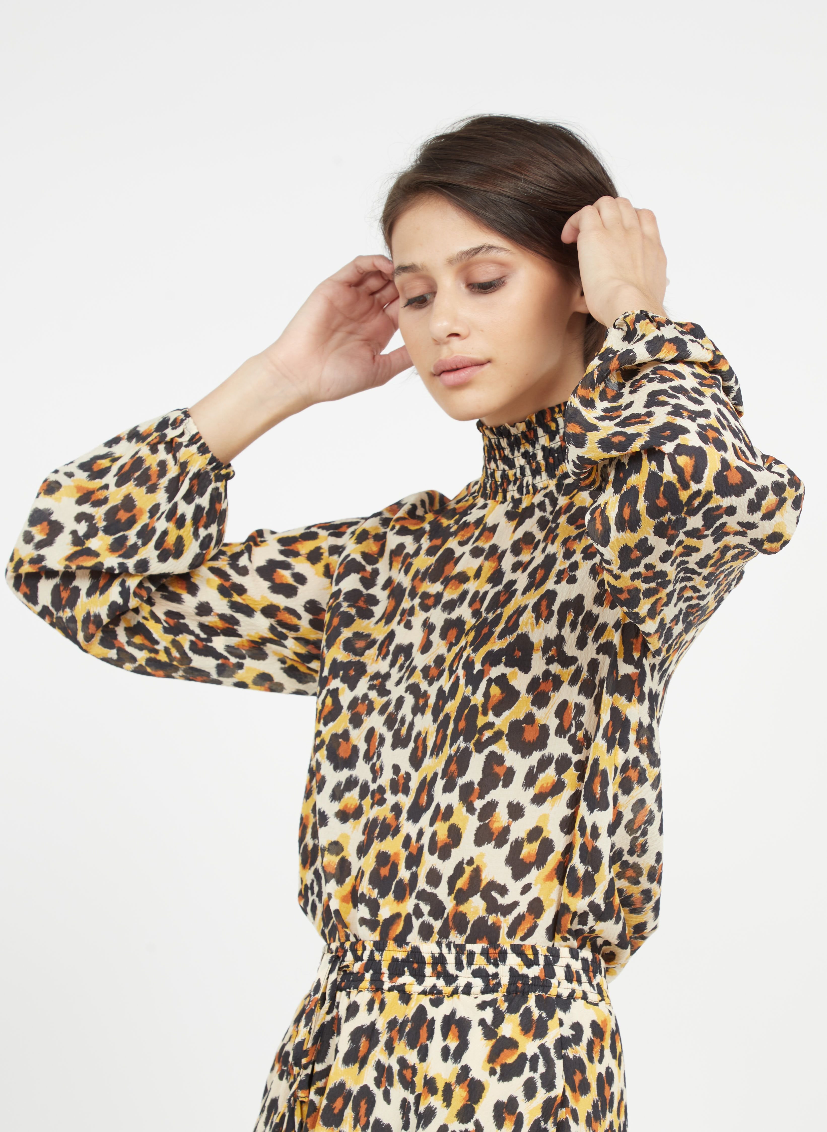 essentiel leopard dress