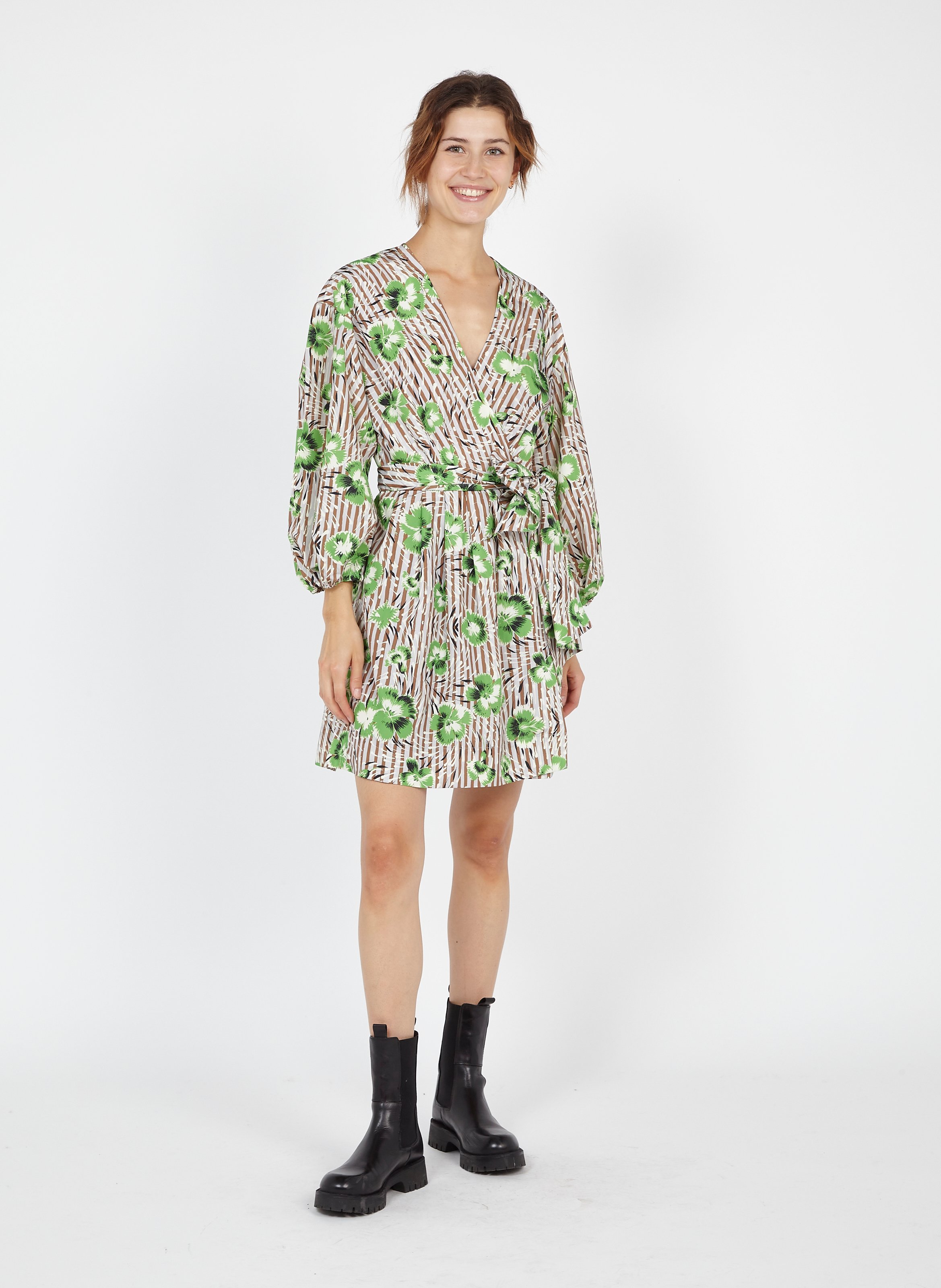 essentiel antwerp green dress