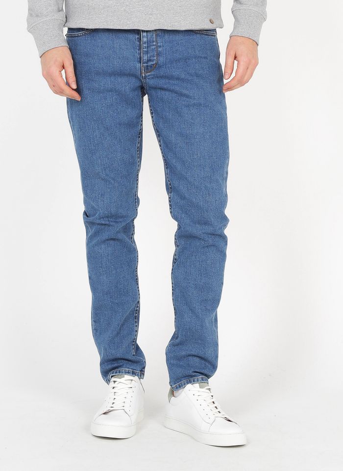 Blue Slim-fit cotton-blend jeans