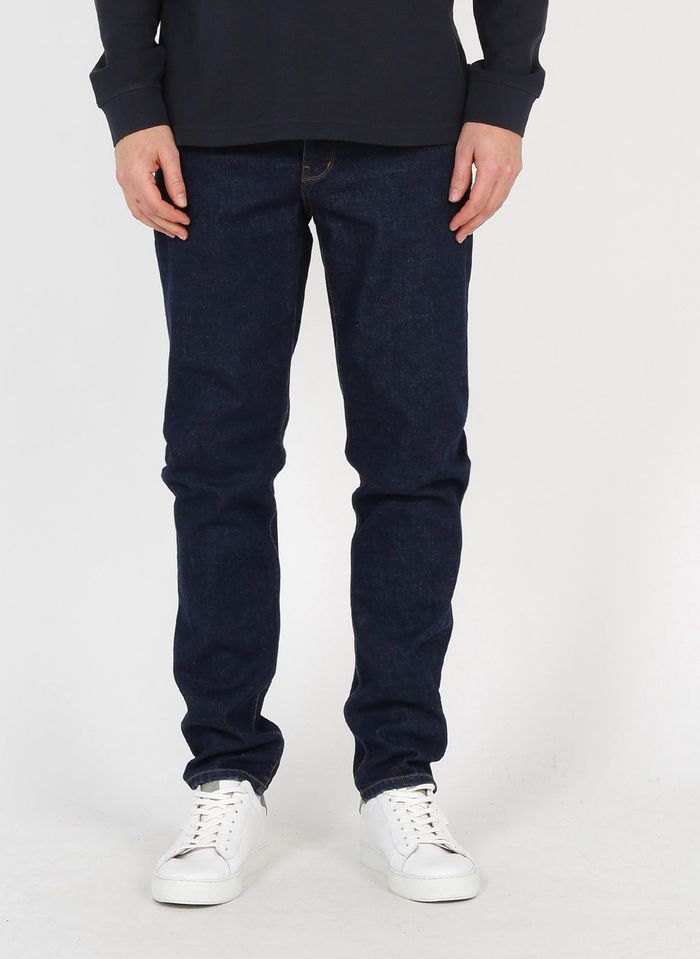 Raw denim Slim-fit cotton-blend jeans