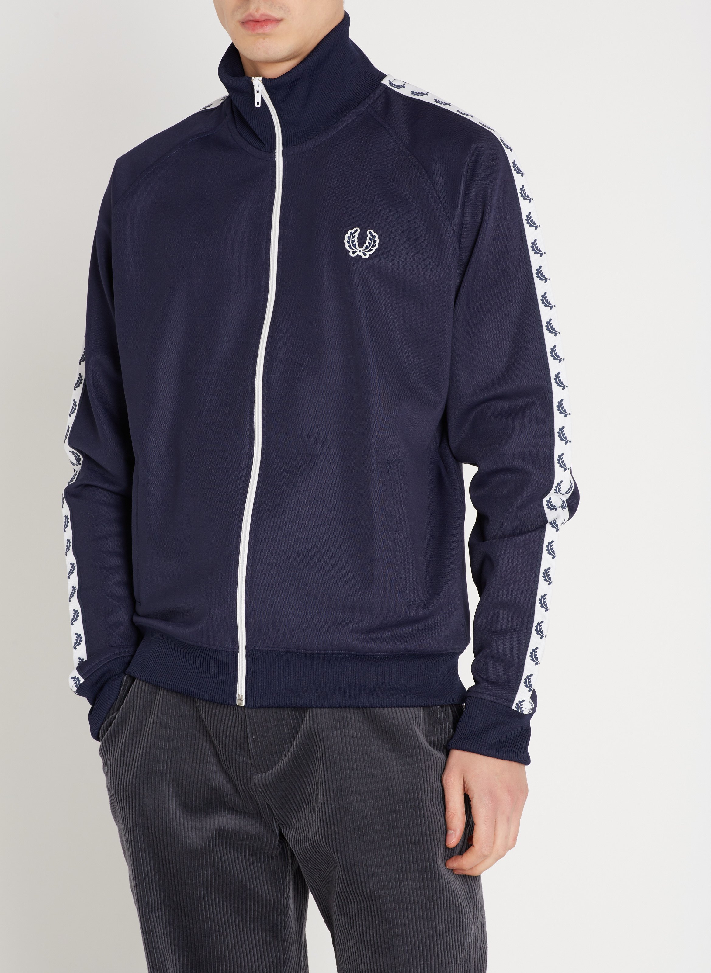 fred perry blue track jacket