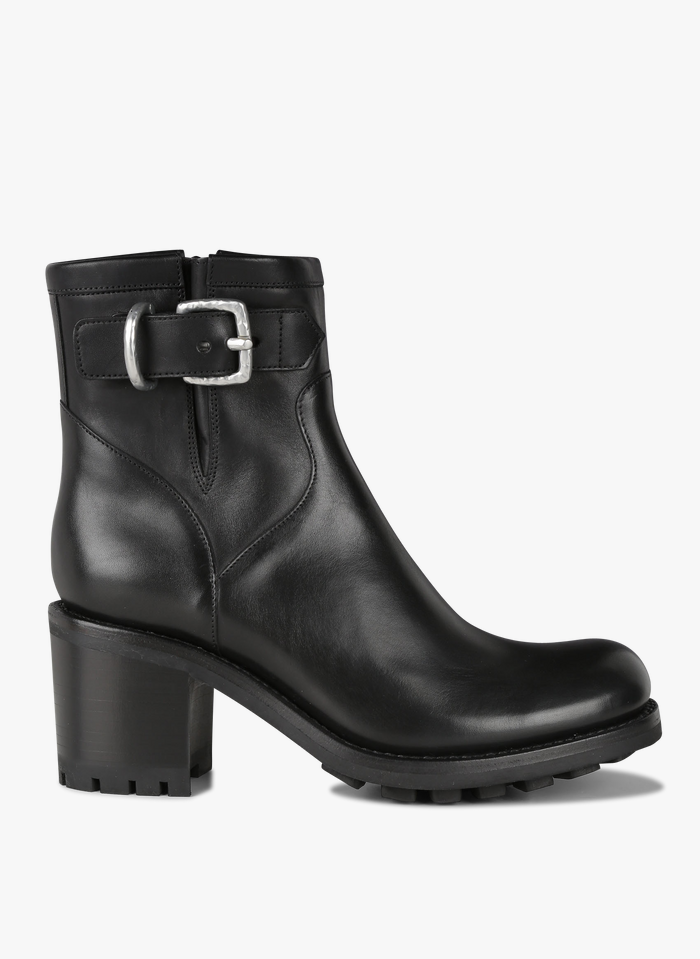 FREE LANCE Black Heeled leather mid-calf boots