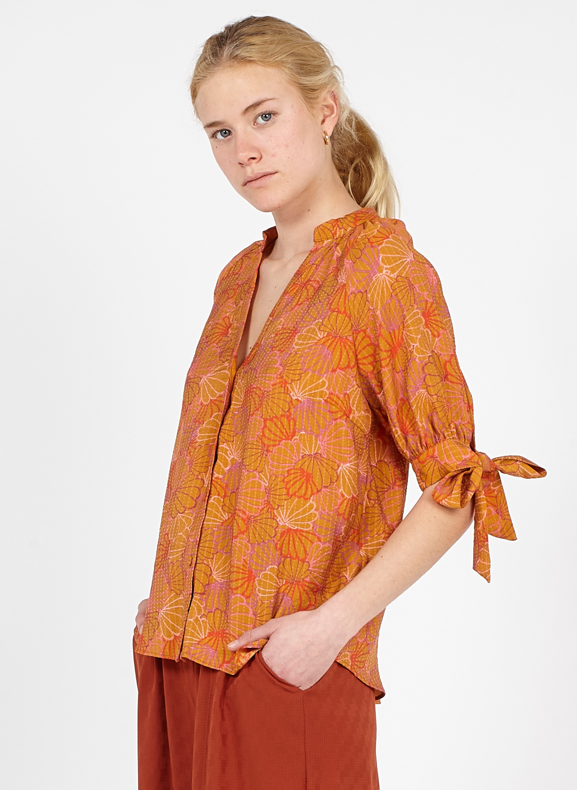 Sale Printed Henley Shirt Paloma Frnch 