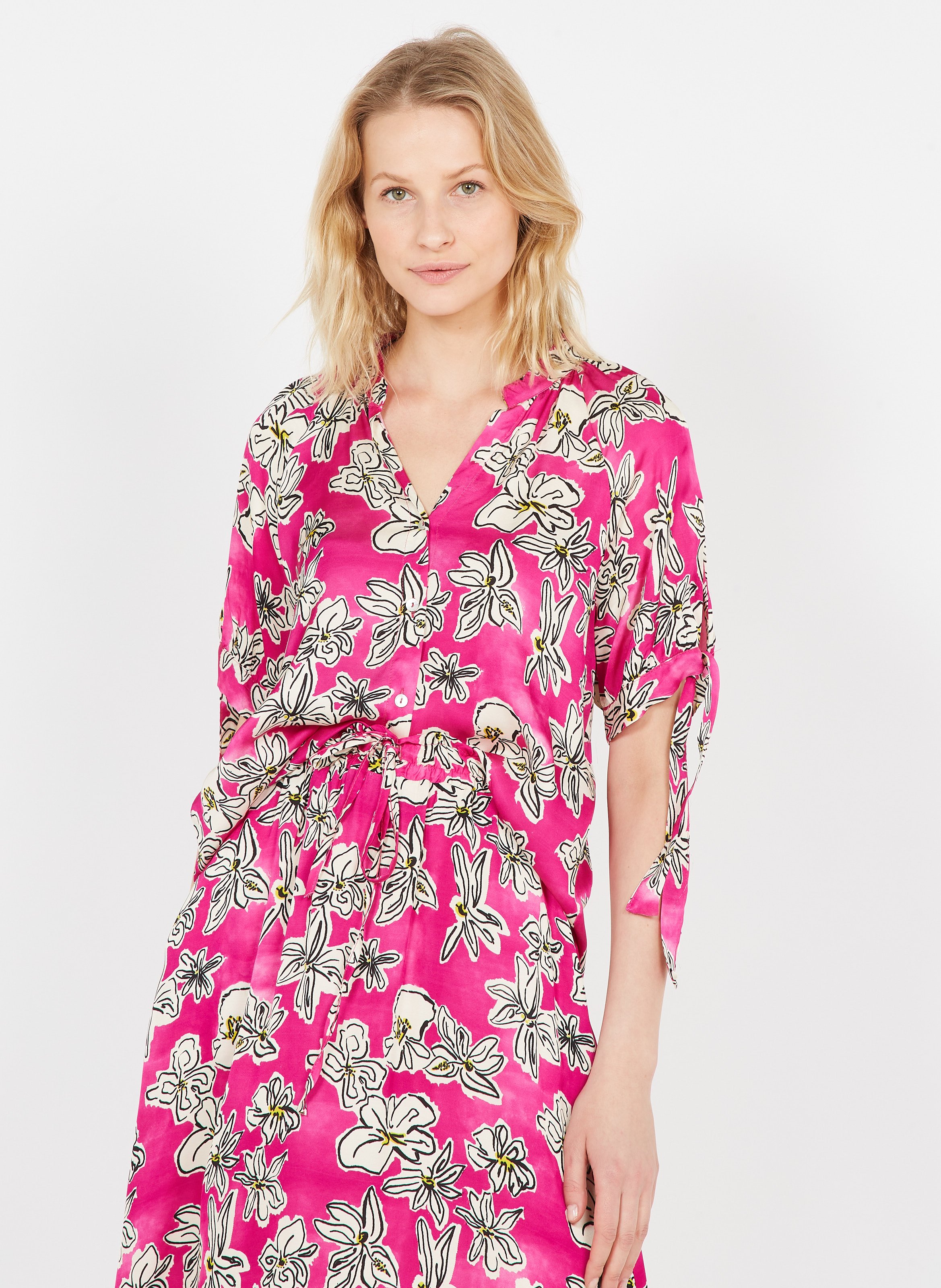 Sale Printed Henley Shirt Viola Frnch 