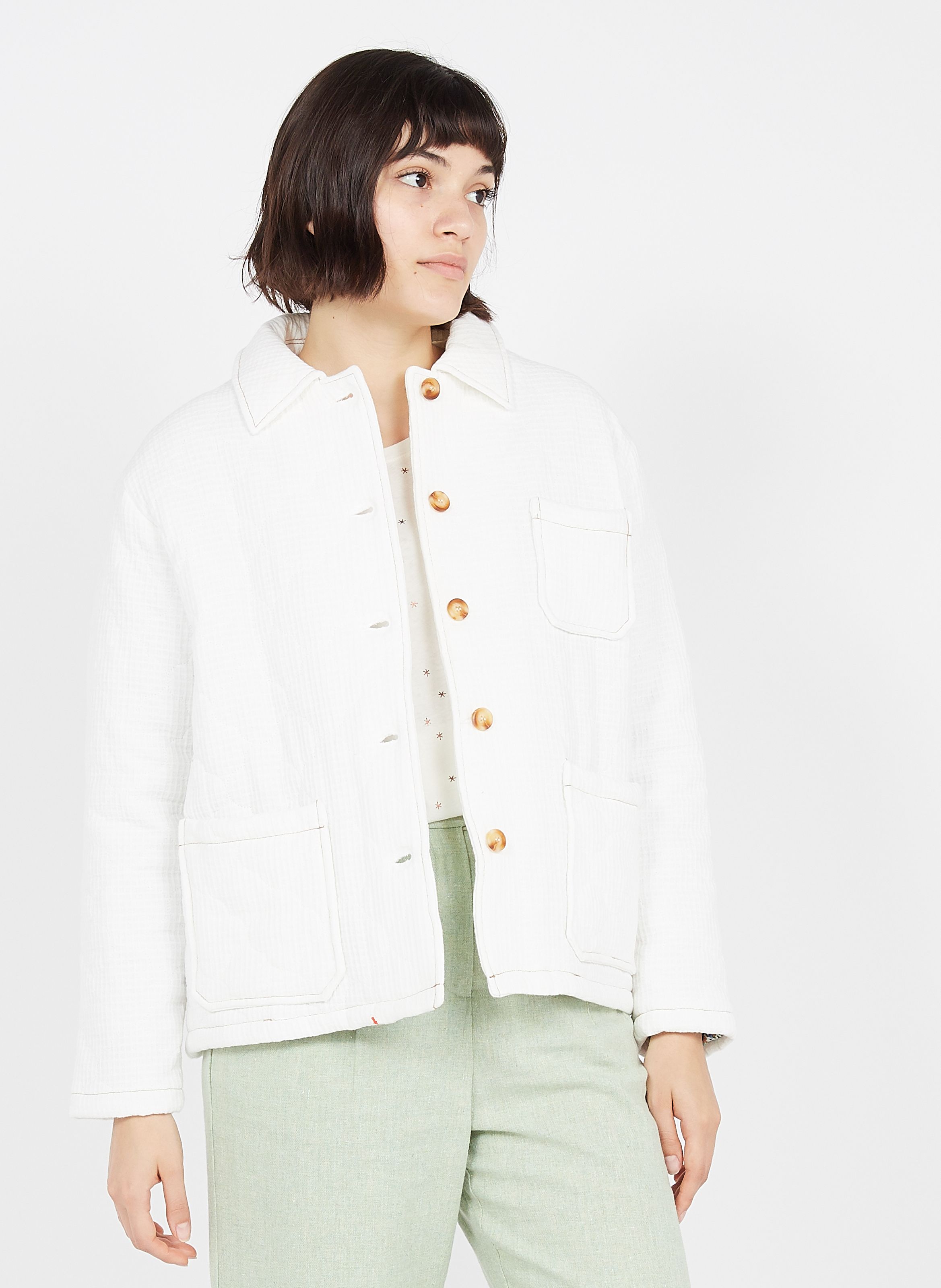 white jacket cotton