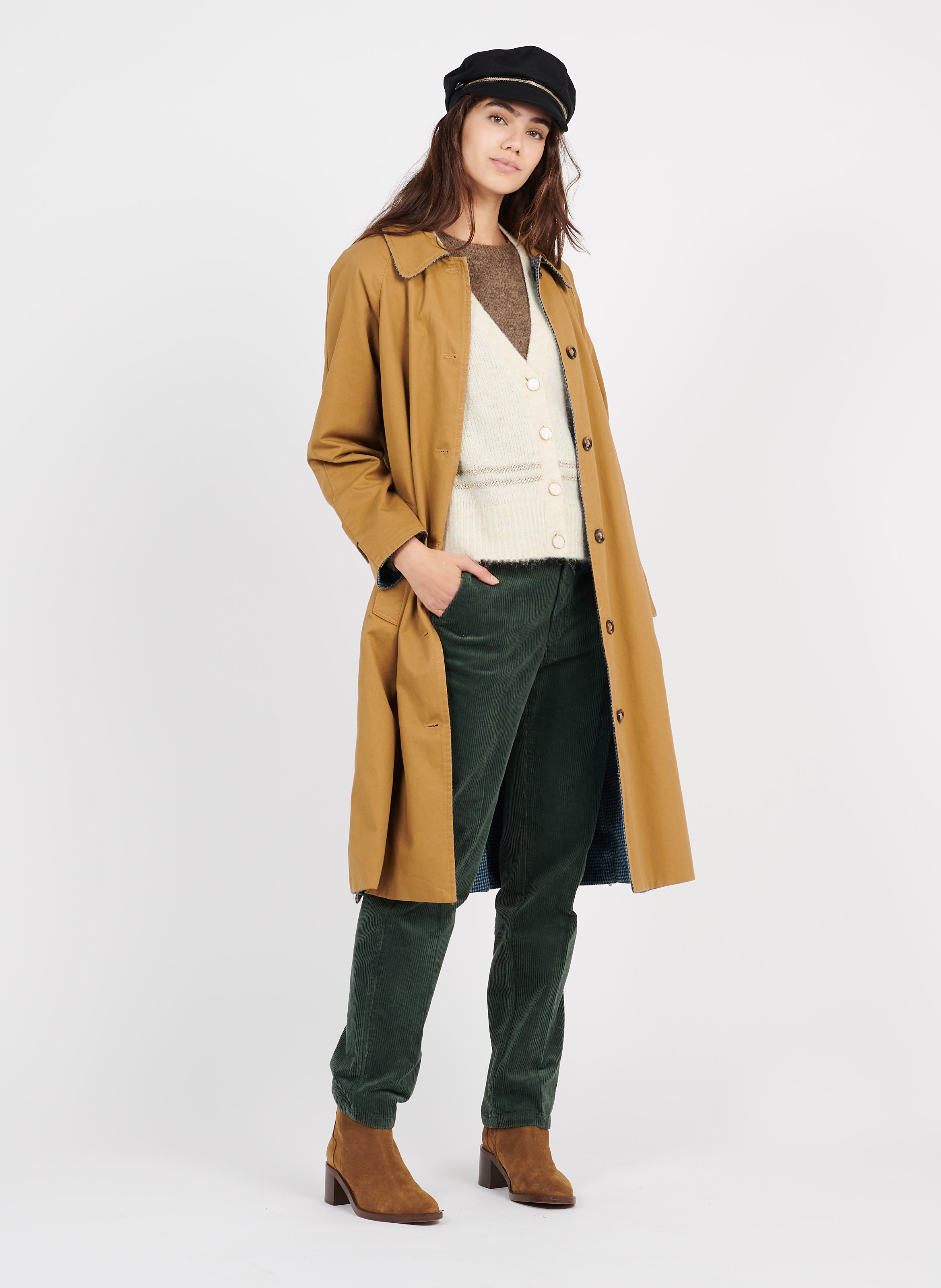 reversible trench coat