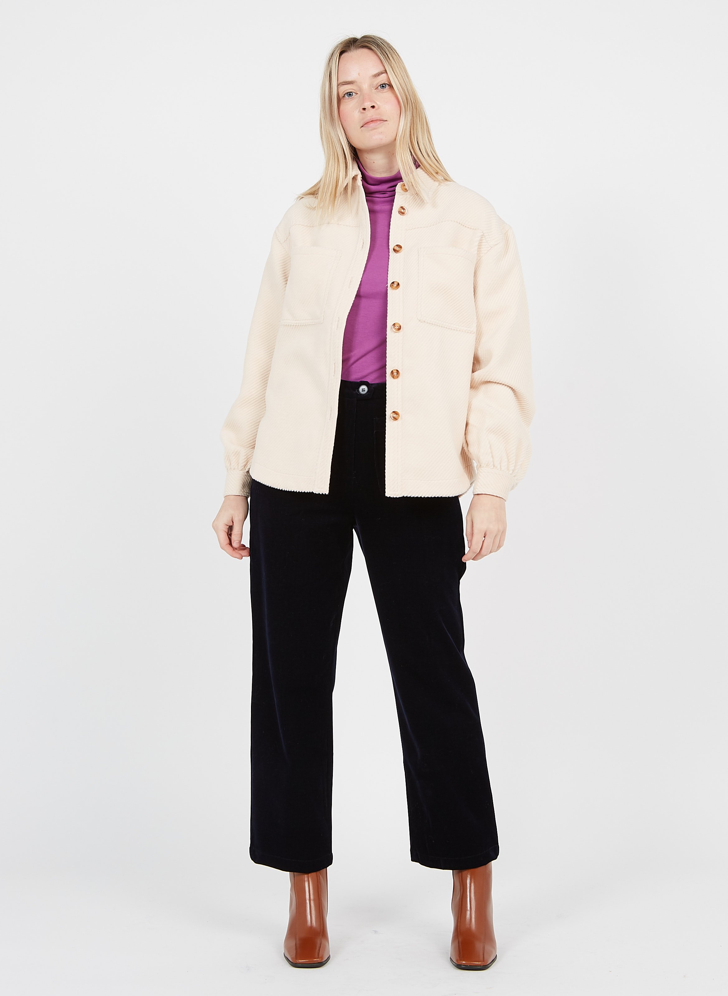 turtleneck sweater with jacket